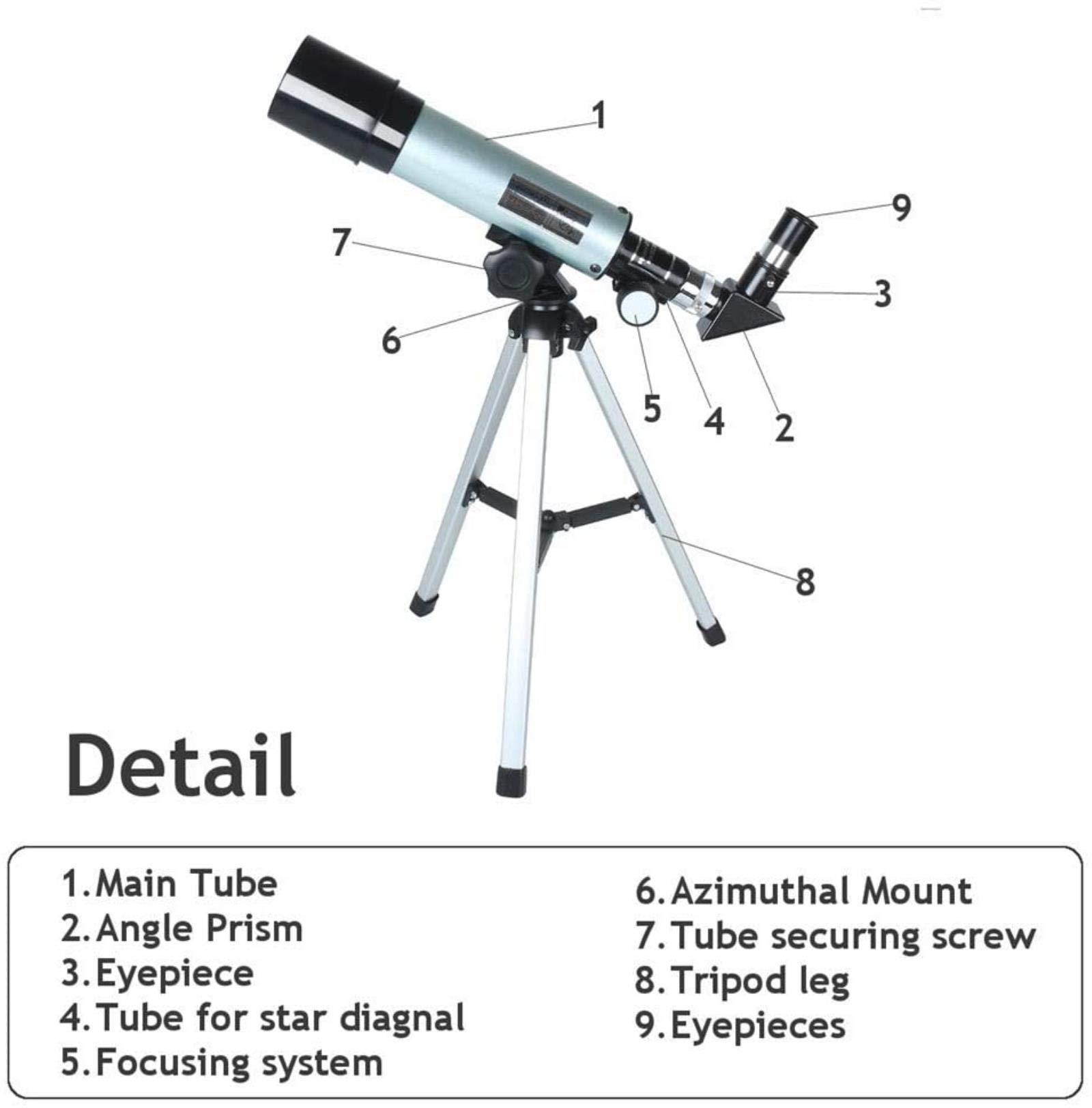 Prezentowy teleskop astronomiczny Camping monokularowy z przenośnym statywem luneta kosmiczna monokularowy teleskop dla początkujących
