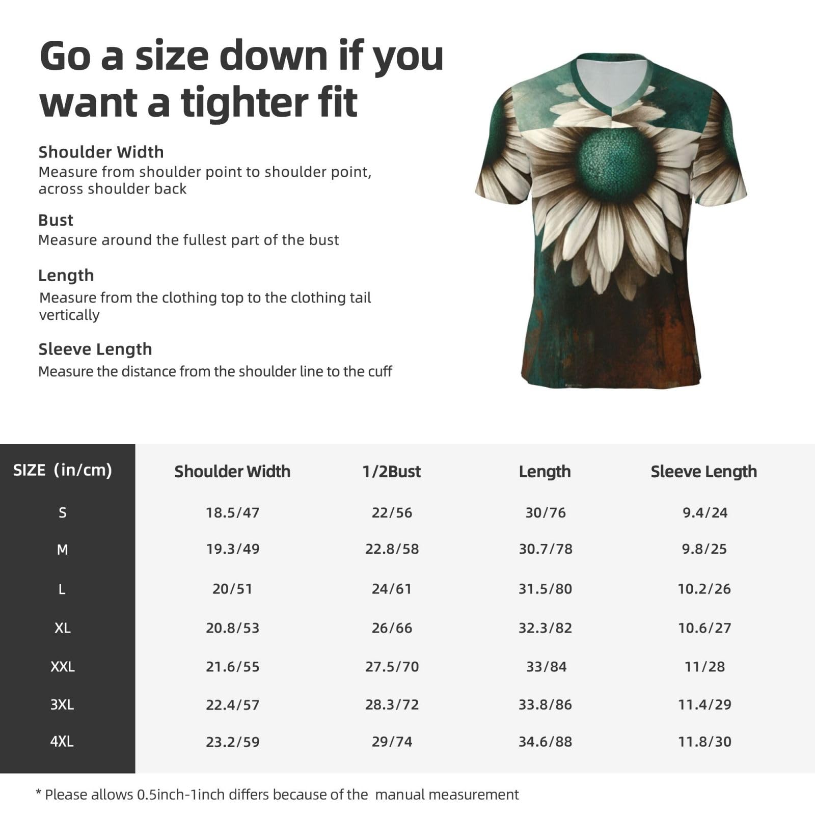 Stylish Athletic Sports Jersey Modern-Geometric-Daisy Men's Rugby Jersey X-Large