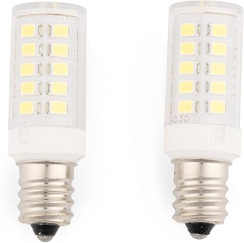 JERDON Bombilla LED de repuesto para espejos de maquillaje, 6000 K (paquete de 2), bombillas LED para espejos, bombillas blancas