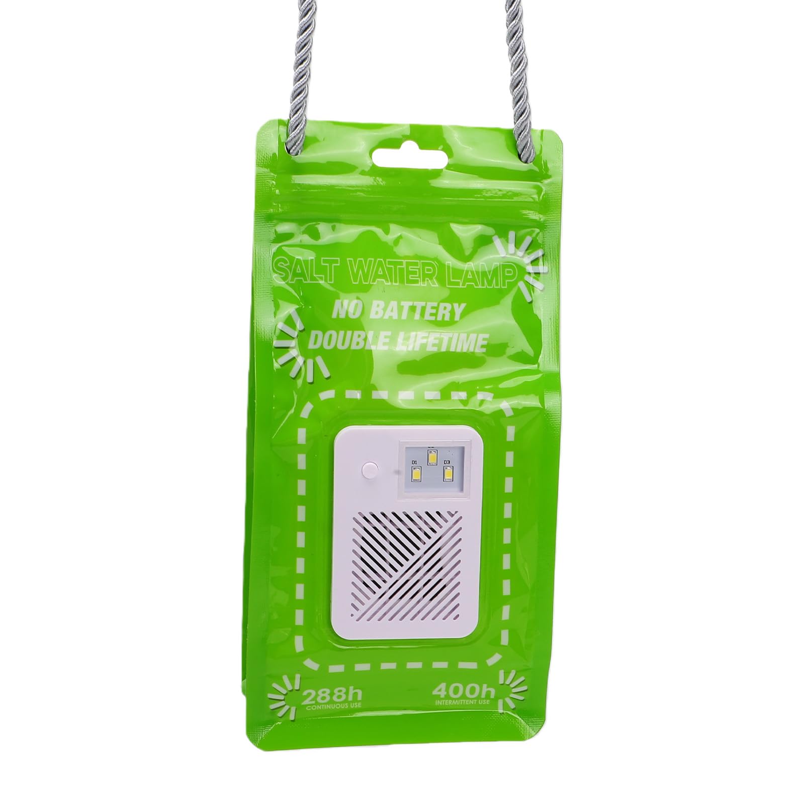 Notfall-Überlebenslicht 2er-Pack | Salzwasserbetriebene Wiederverwendbare Lampe mit 3 LEDs für Camping-Stromausfälle
