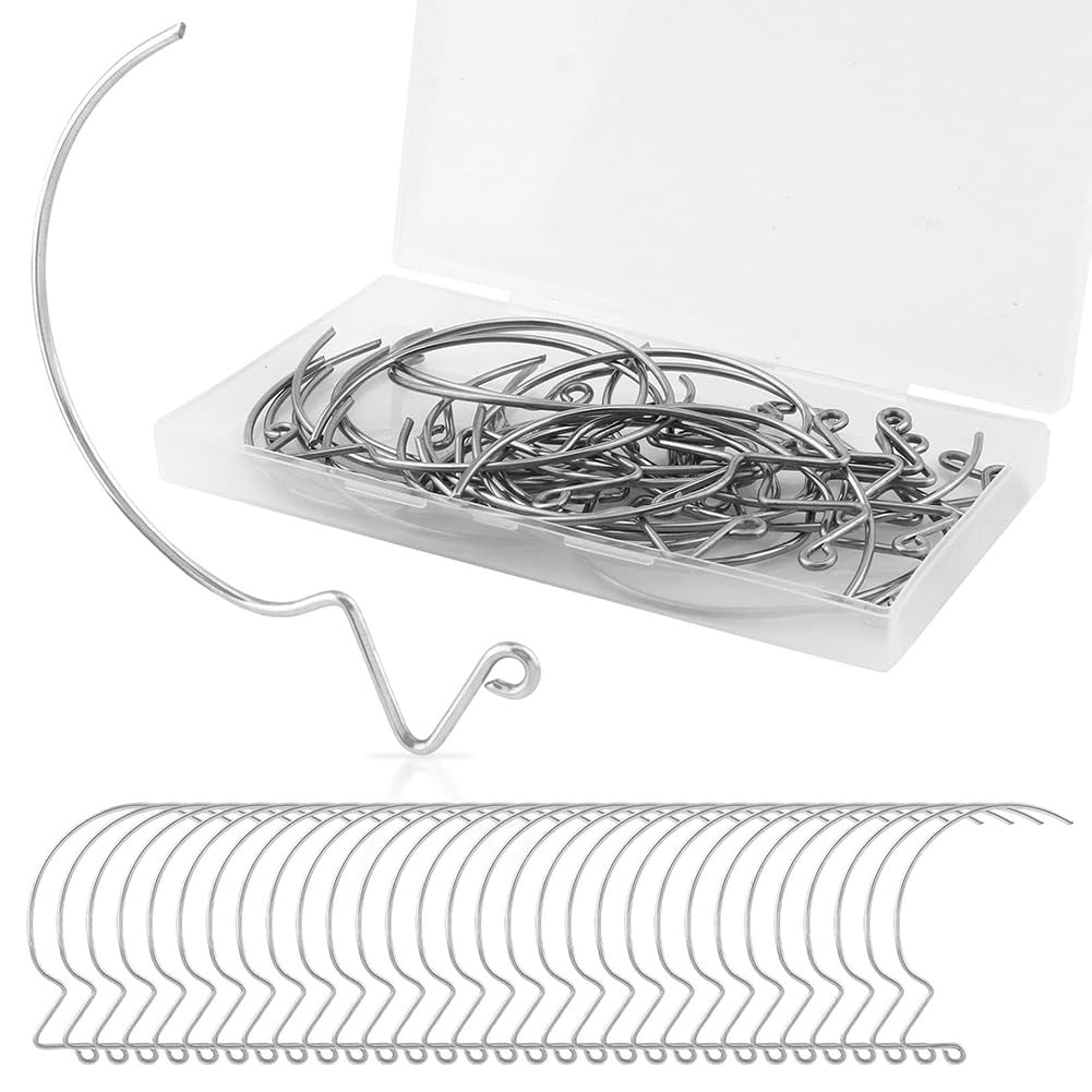 CTRLZS 30 Pcs Monkey Hooks Super Hooks Stainless Steel Monkey Hooks Picture Hangers Wall Hangers Without Nails Wall Hooks