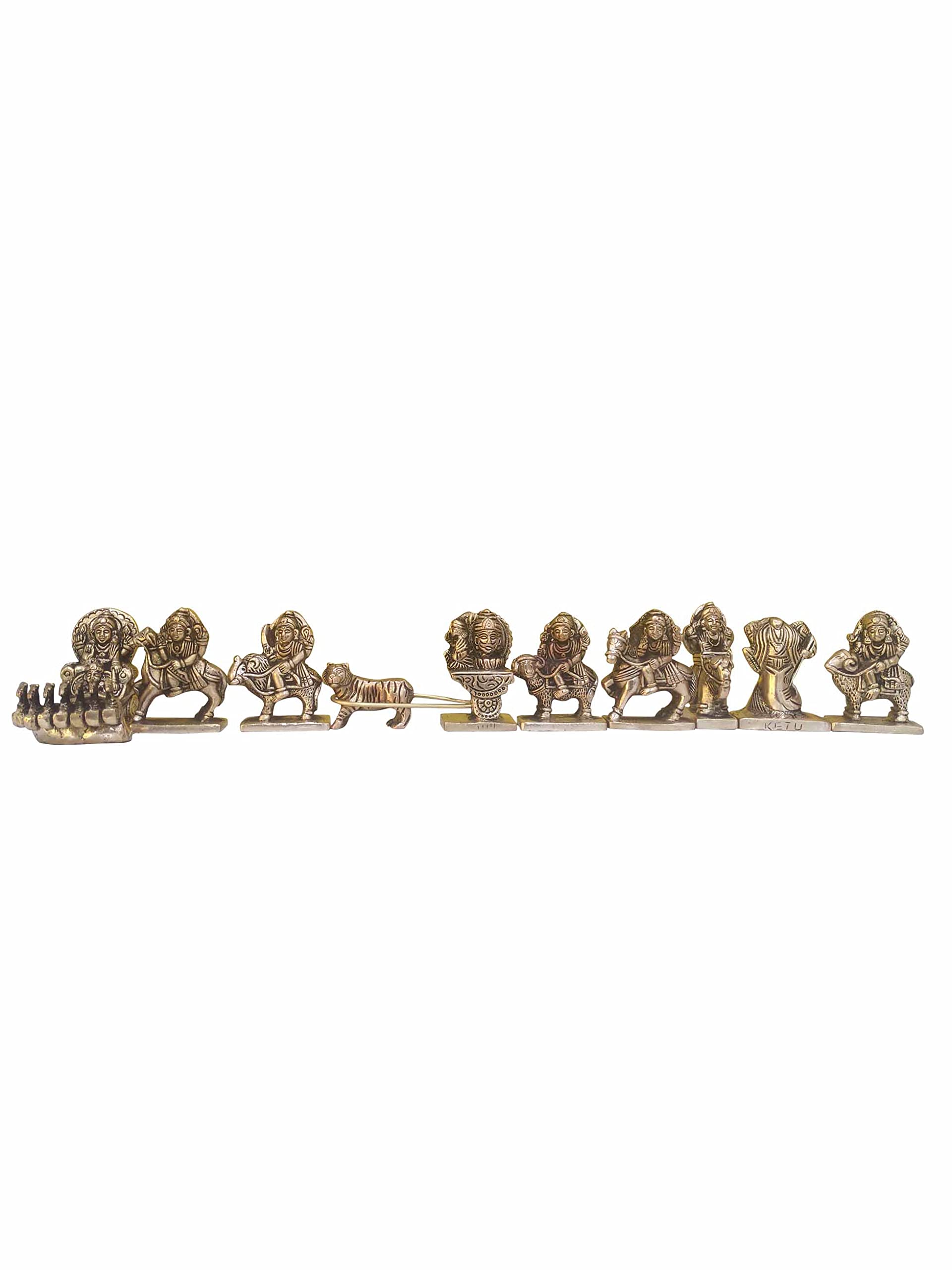 Navgrah Set Murti Navgrah Set Idol Navgrah Set Statue Brass Aastadhatu Made Navgrah Set Home Puja Temple