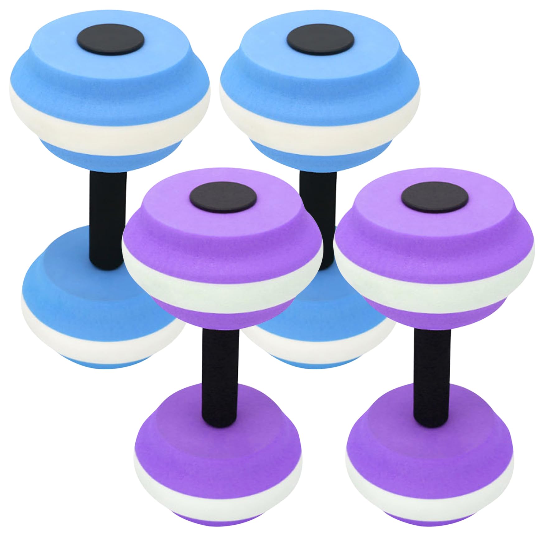 2 Paires Poids D'Eau Pour Piscine En Mousse EVA - Haltères Aquatiques Léger Résistance Pour Aérobic Et Exercice Enfant/Adulte