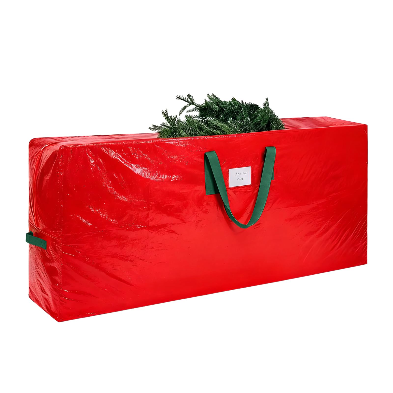 KRYSTY Christmas Tree Storage Bag - Fits Up to 7.5 Foot Xmas Holiday Tree, Zippered Bag, Carry Handles, Durable Waterproof Material, Protects Against
