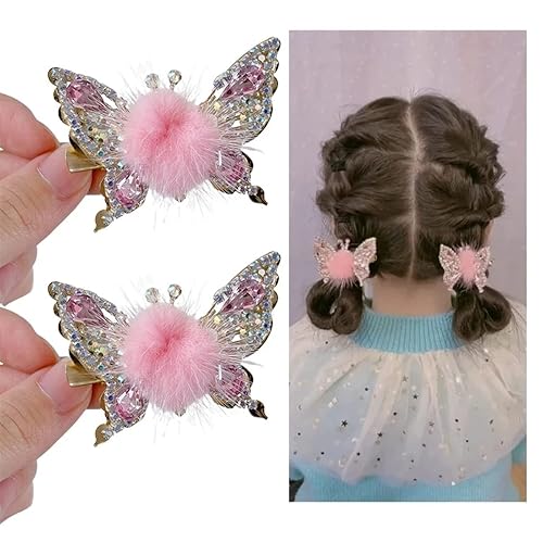 Nueva horquilla de mariposa voladora 2023, clip de mariposa de aleación, diamantes de imitación brillantes, alas móviles, bonitos accesorios para el