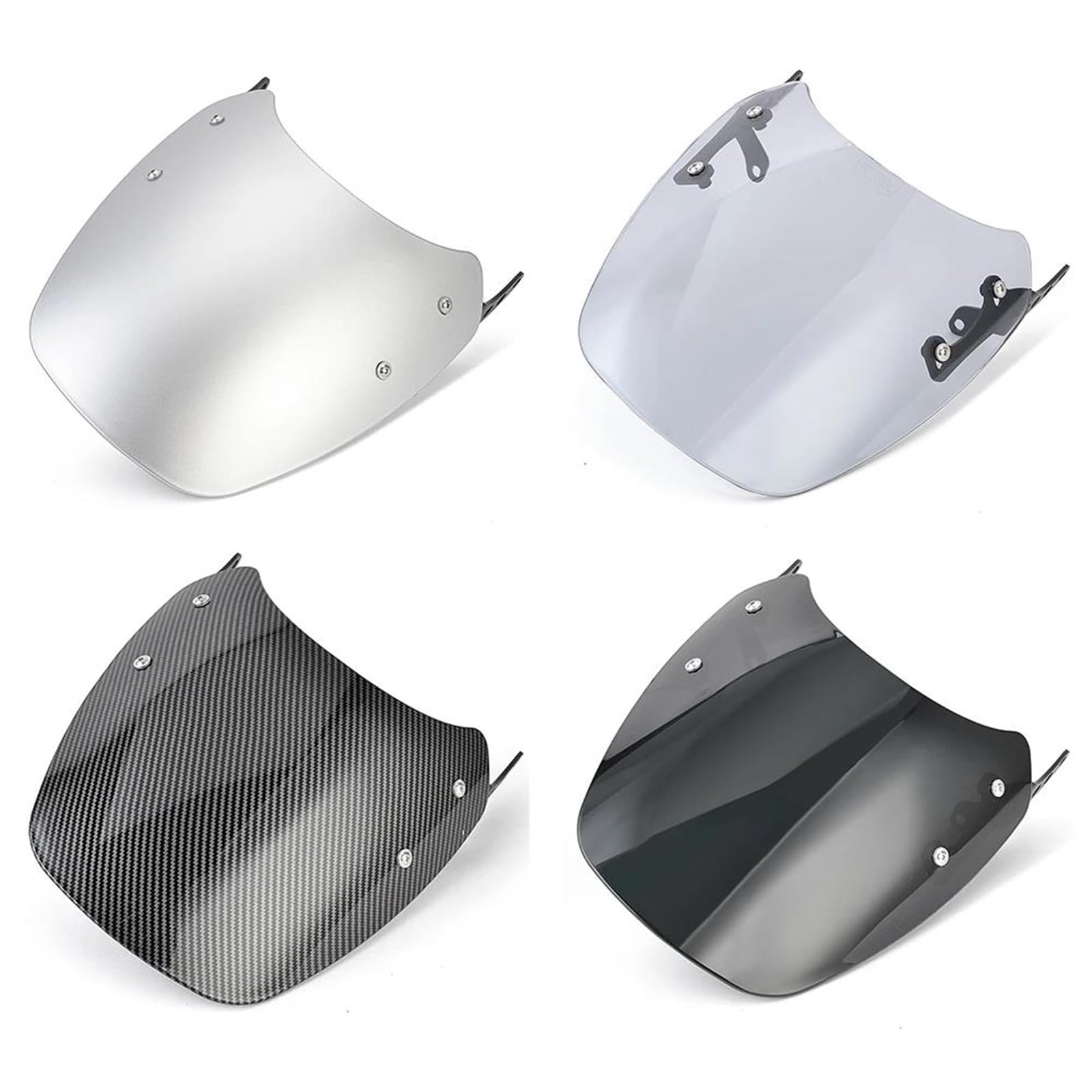Pantalla Deflectores De Parabrisas Motocicleta para Kawasaki para Eliminator 500 2024-2025 Protector De Carenado, Alerón Y Deflector Delantero Carenado De Alerón(Negro)