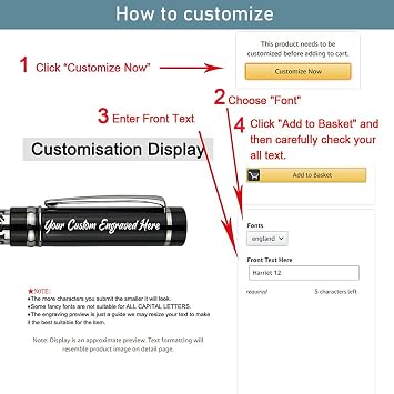 Ancolo Custom Office Pens - Gift for Bank, Office, Business Hotel Lobbies