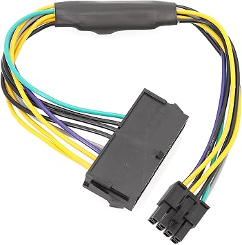 24 Pin to 8pin Power Supply Cable for 3020 7020 9020 Motherboard Power Cord Replacement Tin Coated Wire