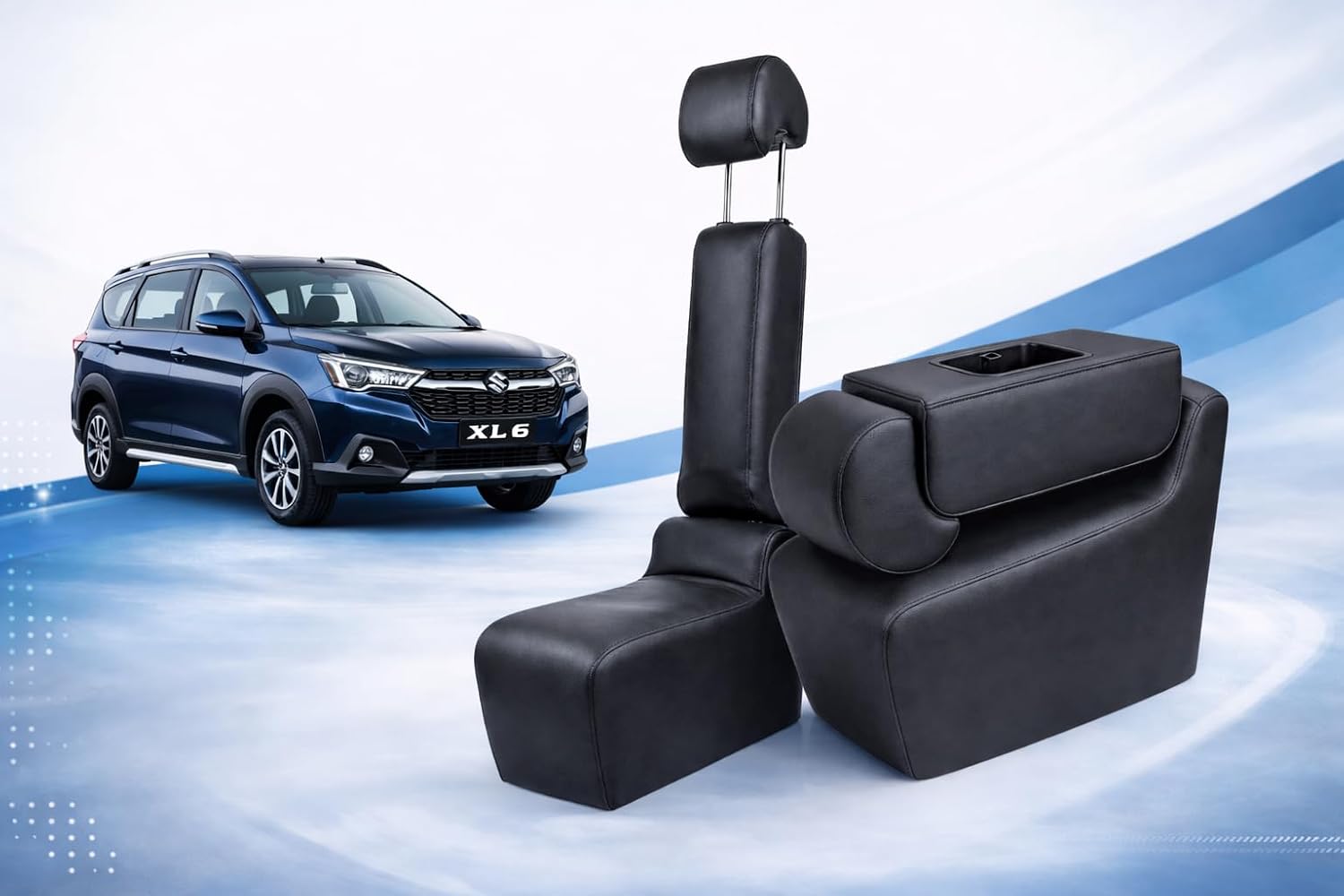 PABLA ENTERPRISES Premium Car Center Seat with Armrest, Adjustable Headrest, and Two Cup Holders Compatible with Maruti XL... - Review, Price and Buying Guide