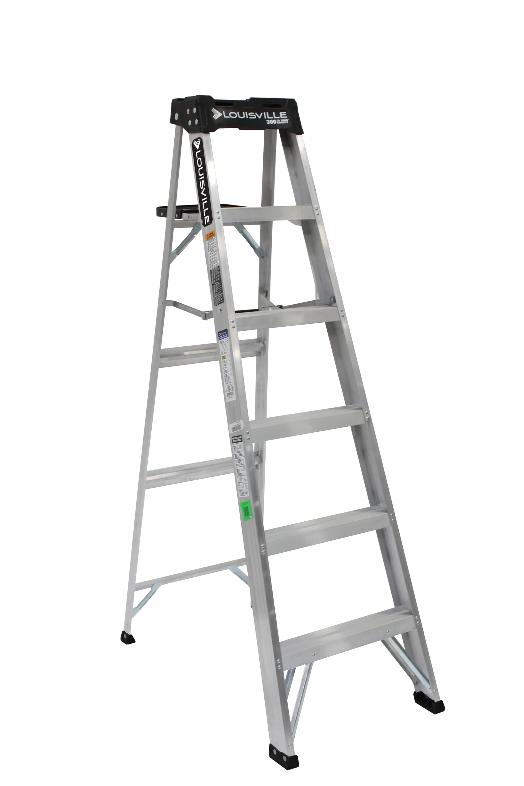 Louisville Ladder 6 ft Aluminum Step Ladder, AS3006, Type IA, 300 lbs