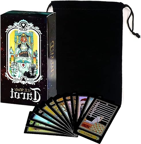 Juego de tarjetas de tarot 78 piezas de Tarot Deck Classic Tarot Tarot Tarot para principiantes de viaje las cartas de la baraja del tarot viene con