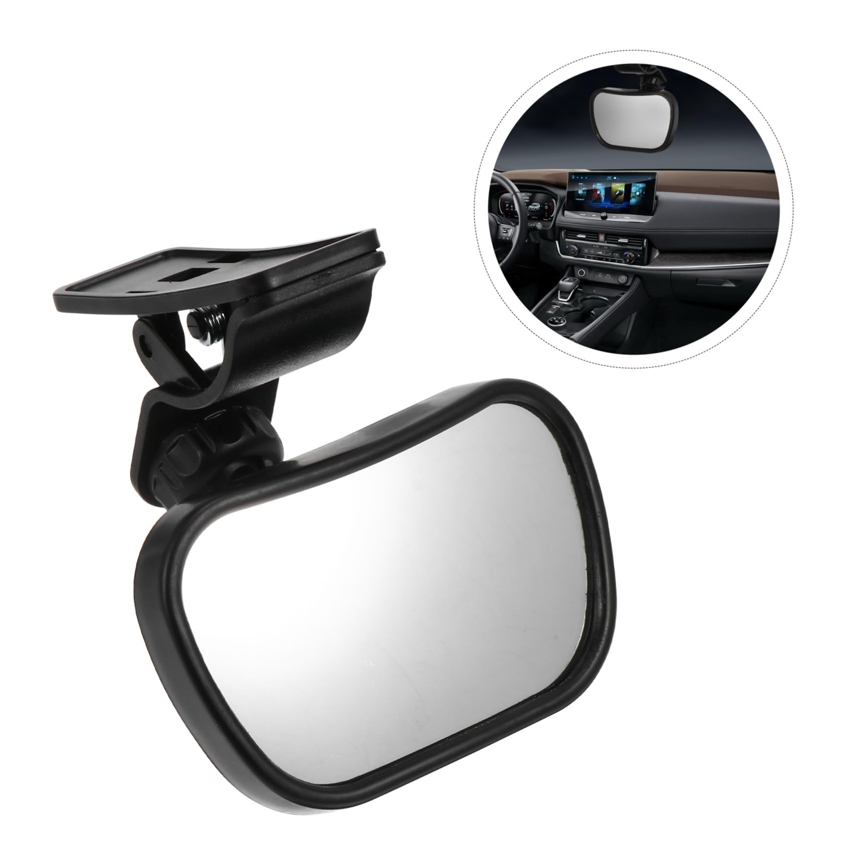 Yardwe 7 Ensembles Rétroviseur Voiture Garçon Fille Incassable Miroir Intérieur Observation Sécurisée Siège Arrière Rotation Design Simple et Pratique