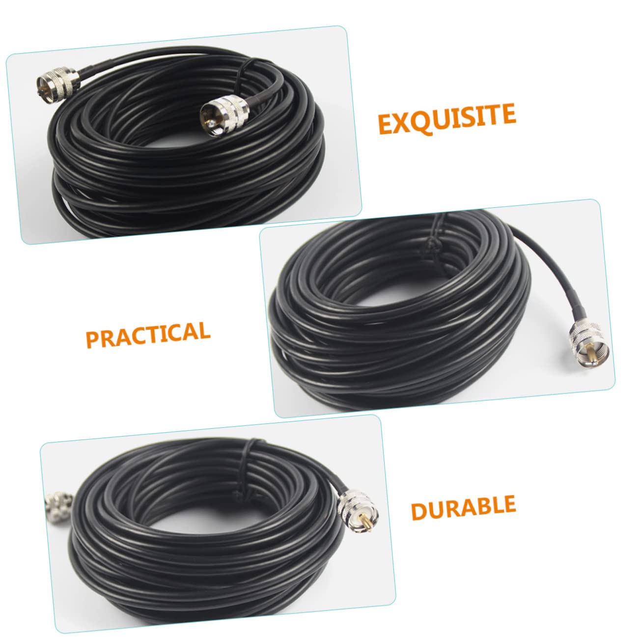 NUOBESTY Coassiale Jumper Uhf Uhf Connettore Rame Bassa Perdita Connessione Affidabile Dispositivo Radio Antenna Ricetrasmittente Radio Amatoriale Misuratore Trasmettitore