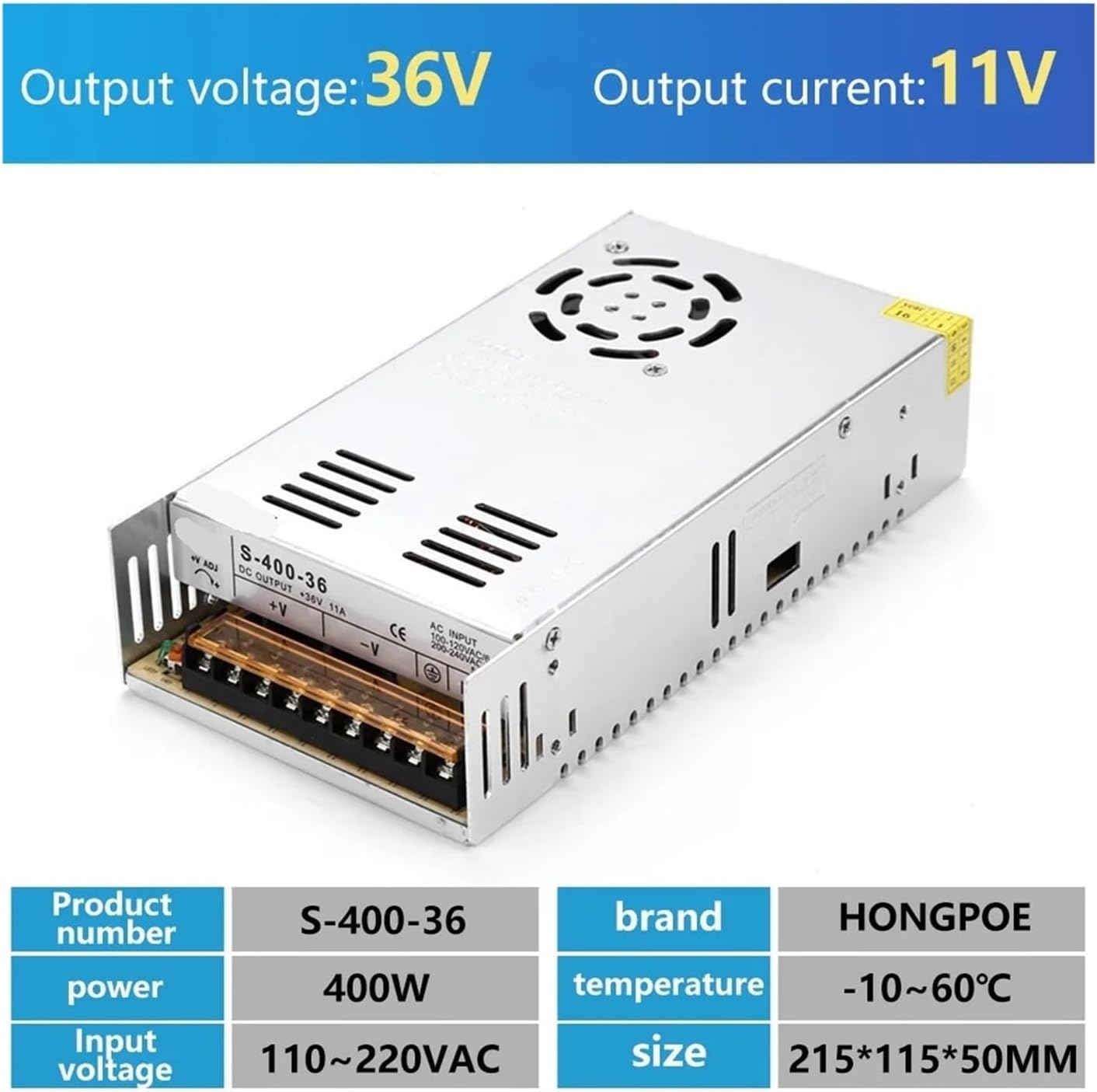 36V 48V 電源 36V 48V 5A 7A 10A 11A 14A 16A 27A 30A 40A 電源 250W 360W