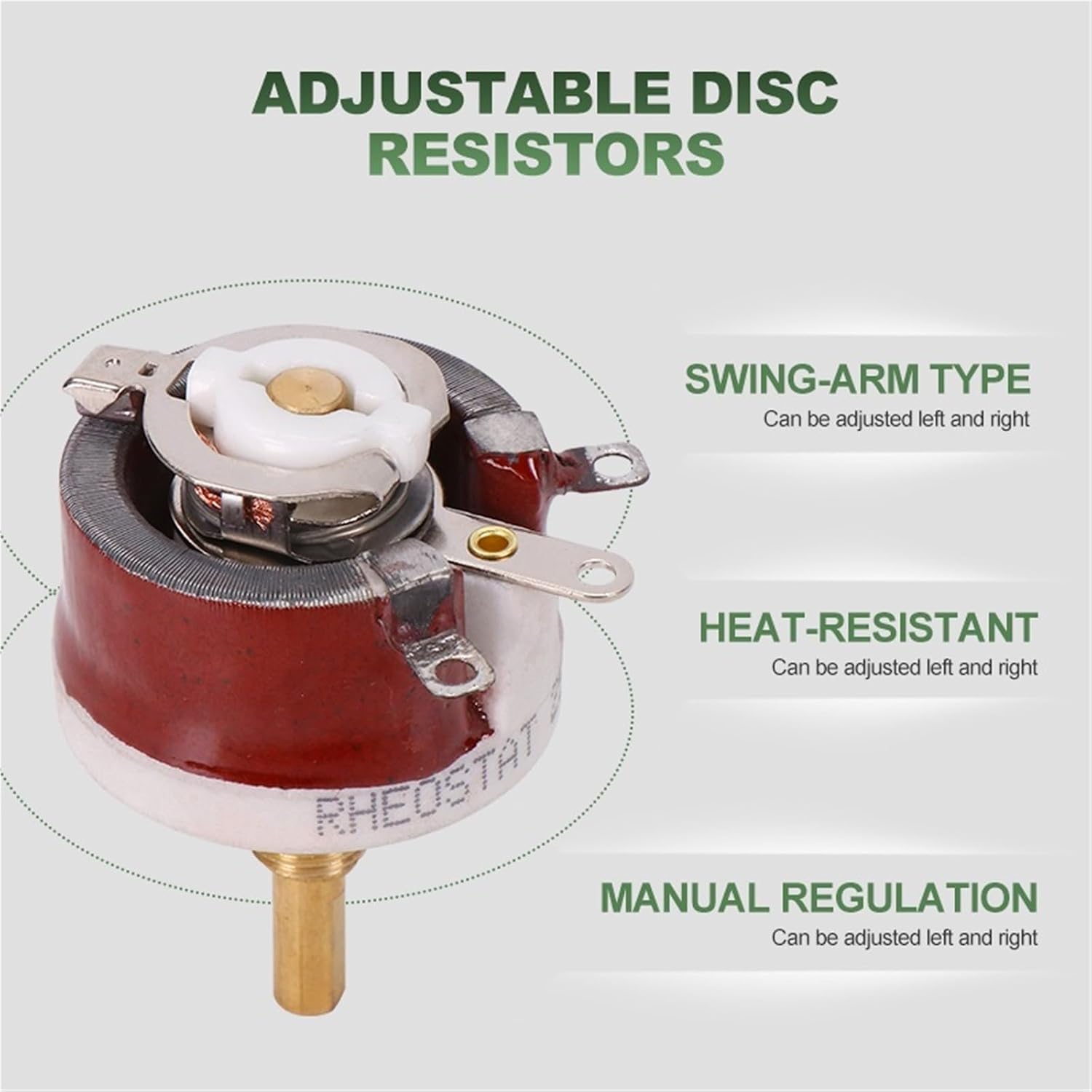 Obrotowy regulator mocy z uzwojeniem drutu BC1-25W 50W 100W 150W w kształcie tarczy regulowany 50 omów 800 omów 4 7 kΩ maks. 5 kΩ 25 W maks. 10 omów