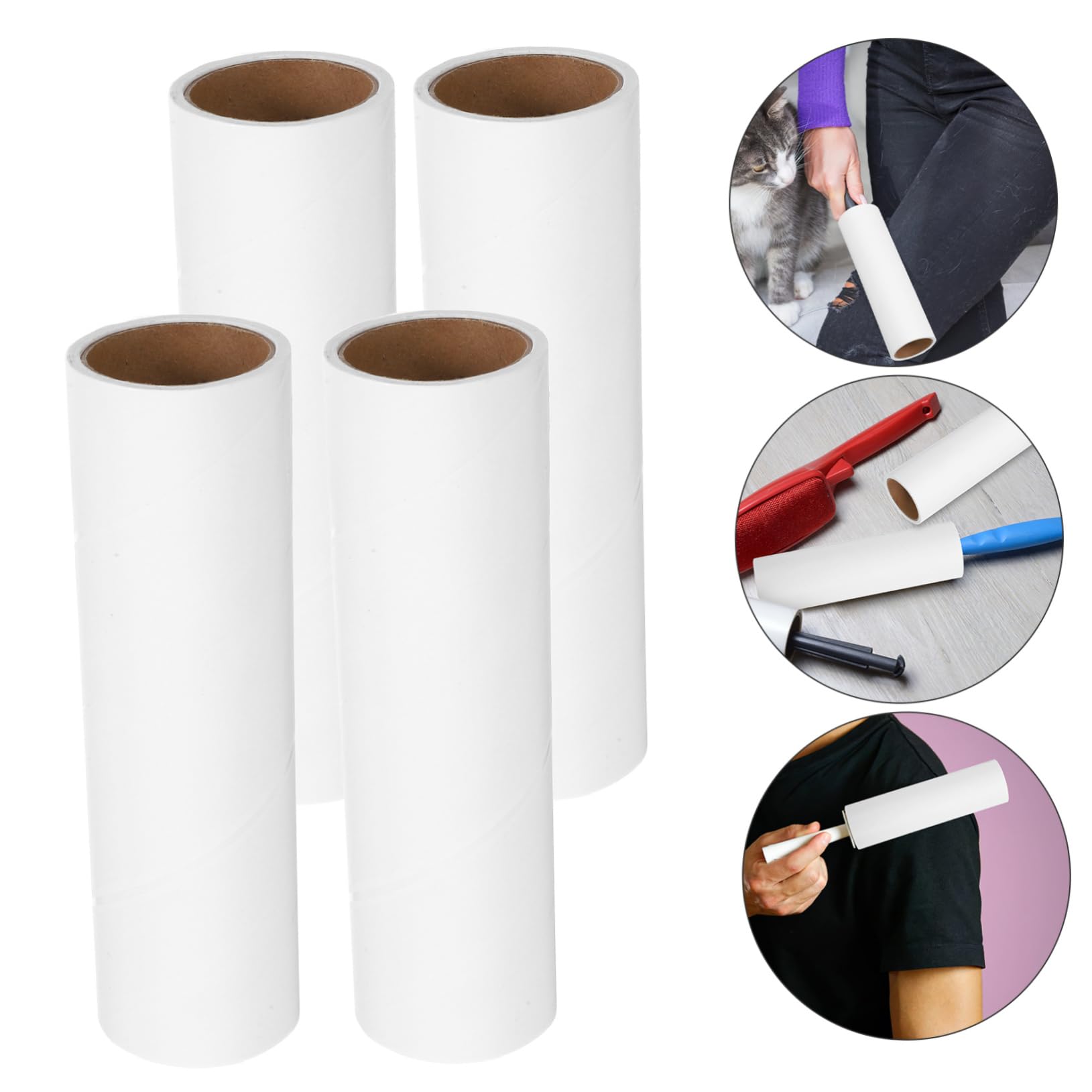10rollos Repuesto Para Quitapelusas De Recambio De Rodillo Quitapelusas Adhesivo Reutilizables Para Quitar Pelos De De Superficie Ancha Para Ropa y Muebles