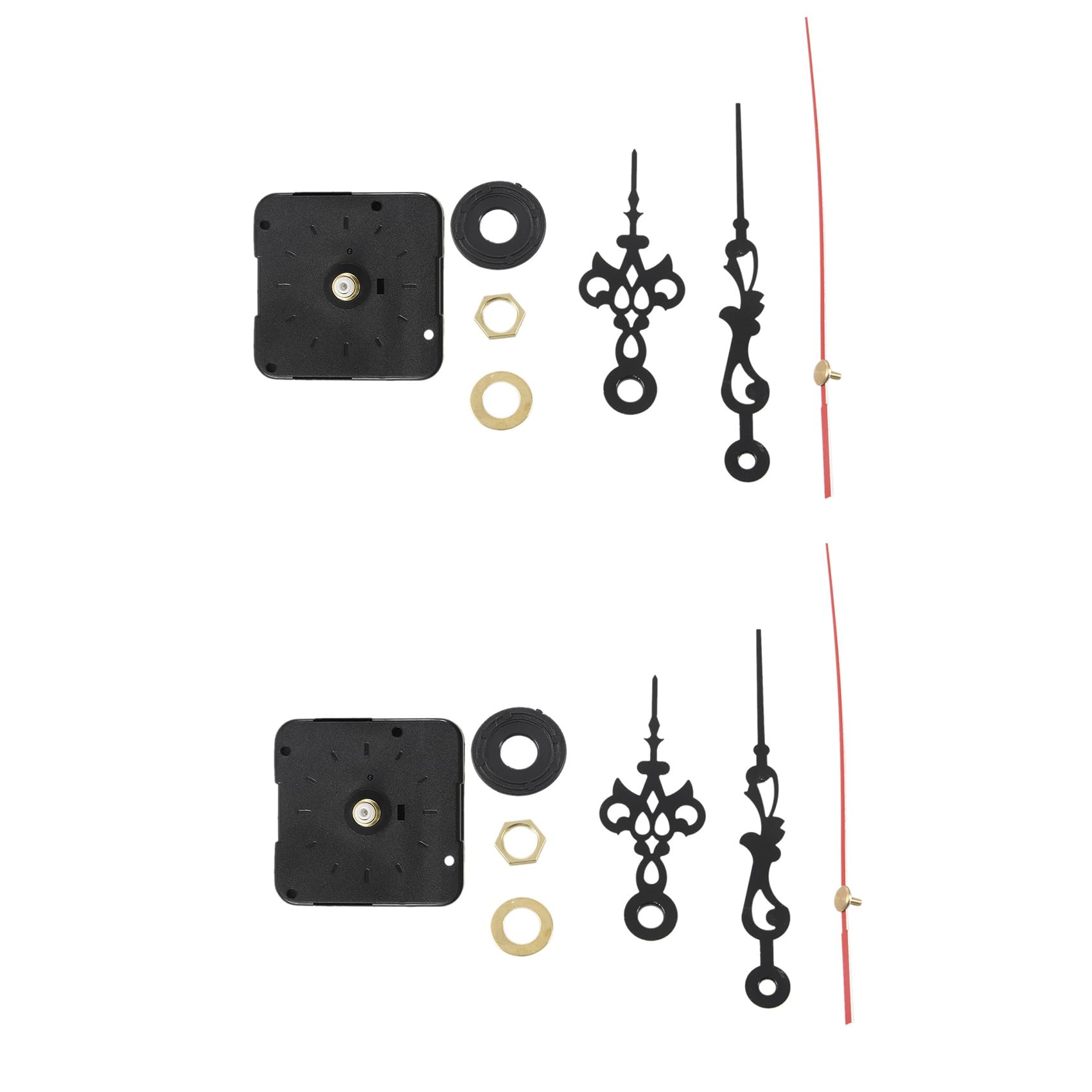 Hndhbfgrt 2X Quartz Clock Movement Mechanism Module Repair DIY Kit with Hands
