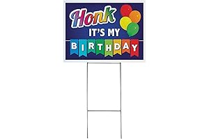 Honk It’s My Birthday Lawn Yard Sign with Stakes