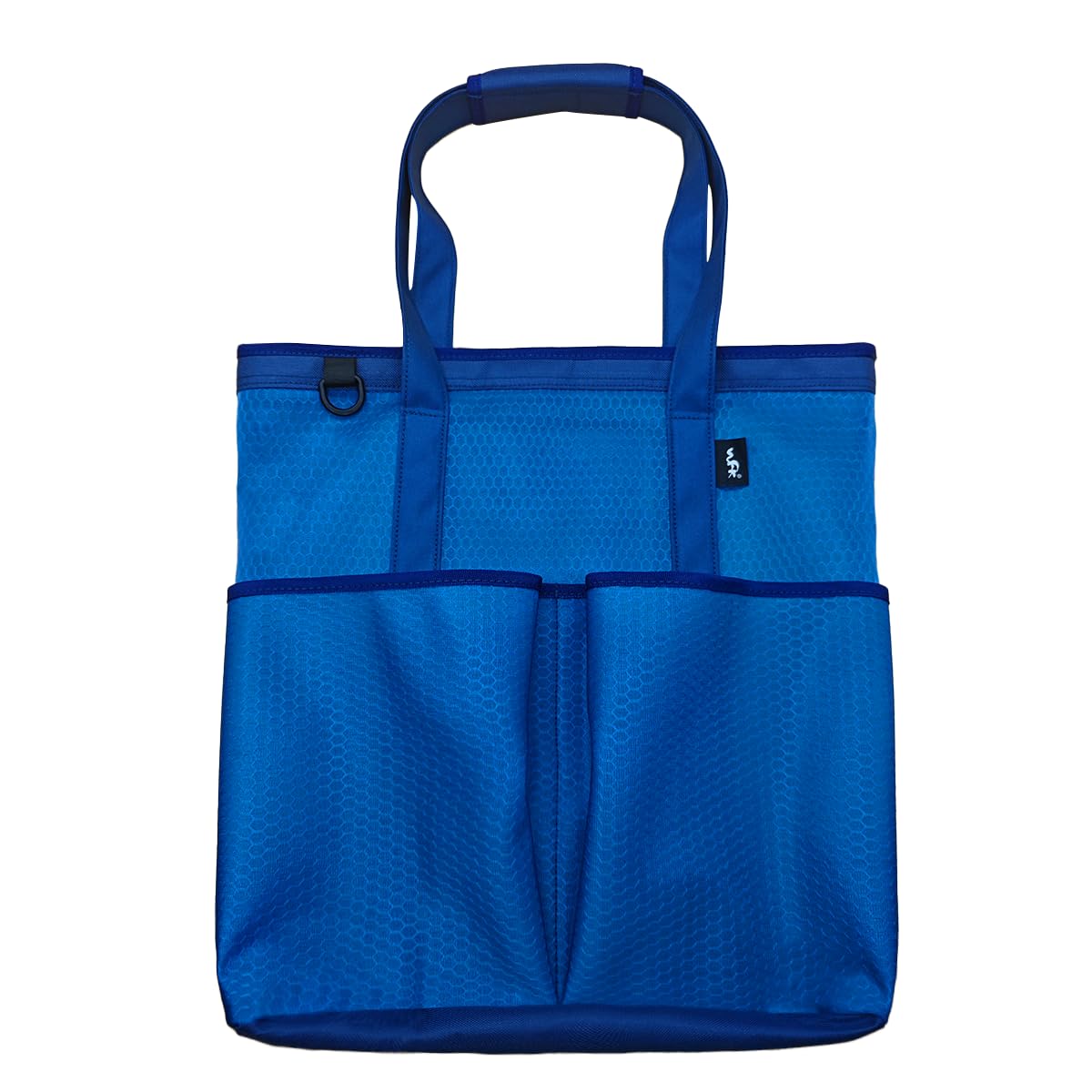 WFK Solid Mesh Beach Bag with Zipper, 6 Pockets, Waterproof, Sandproof, Perfect for Beach, Pool, Gym, Travel and Shopping