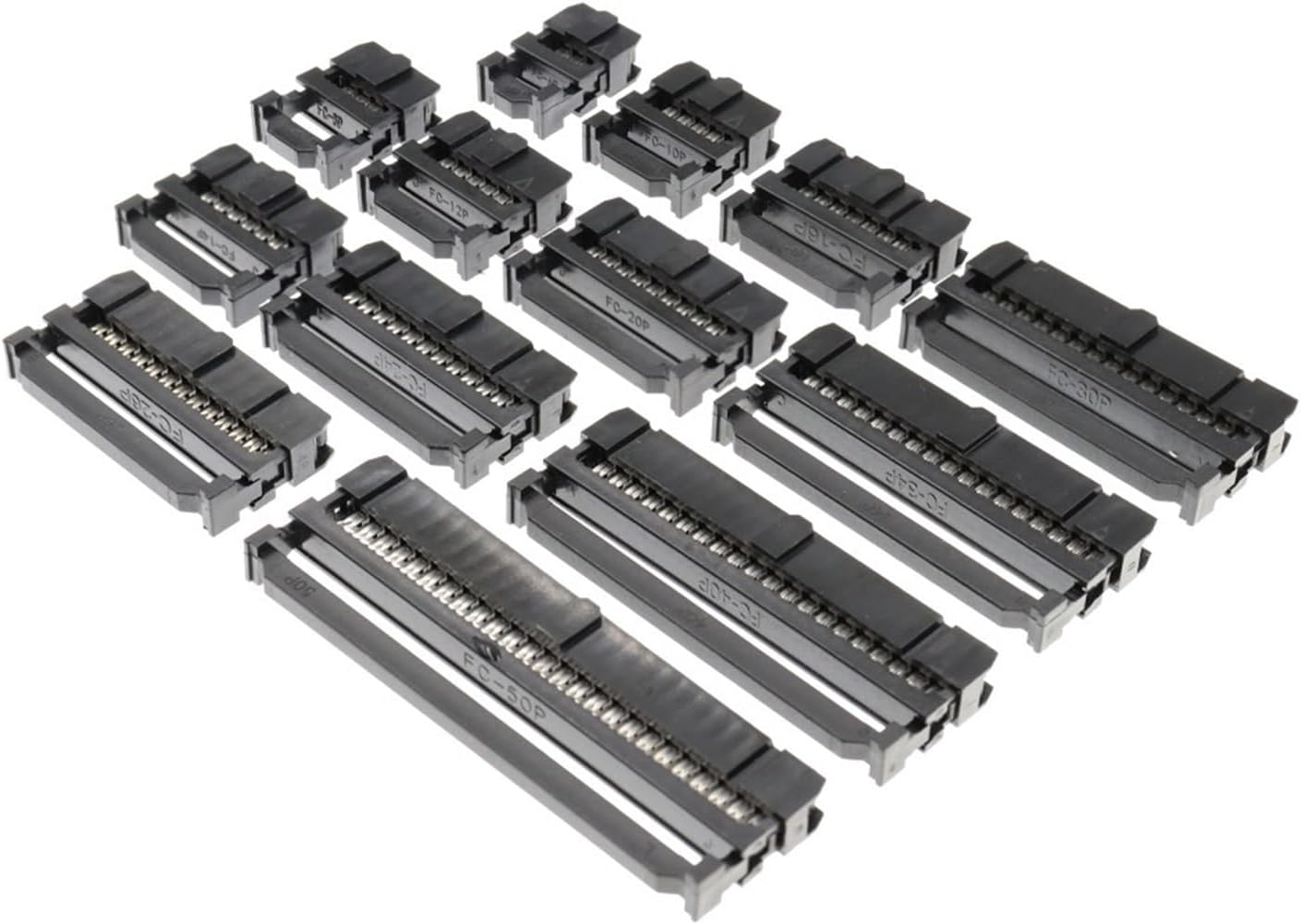 10PCS 2.54MM Pitch 6 Position 8 10 12 14 16 18 20 24 26 30 34 40 Pin Female Socket Connector Ribbon Cable(FC-22P)
