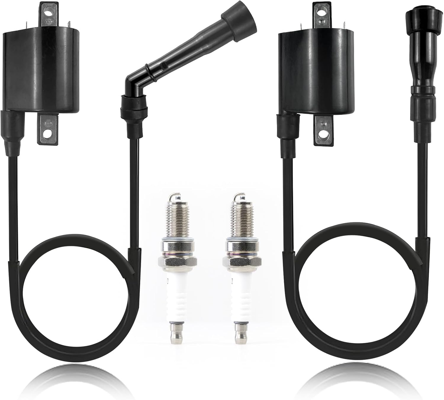 Ignition Coil Spark Plug For Yamaha V Star 650 XVS650 XVS650A XVS650AT 1998-2011 2013-2016