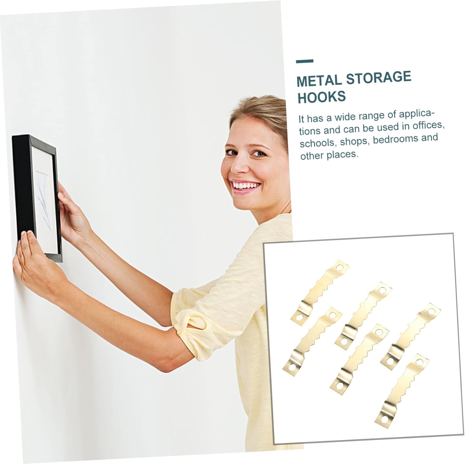 1000pcs Metal Photo Frame Hooks Wall Hanging Hooks for Creative Display for Offices Bedrooms and Art Galleries Easy Installation and Versatile Usage