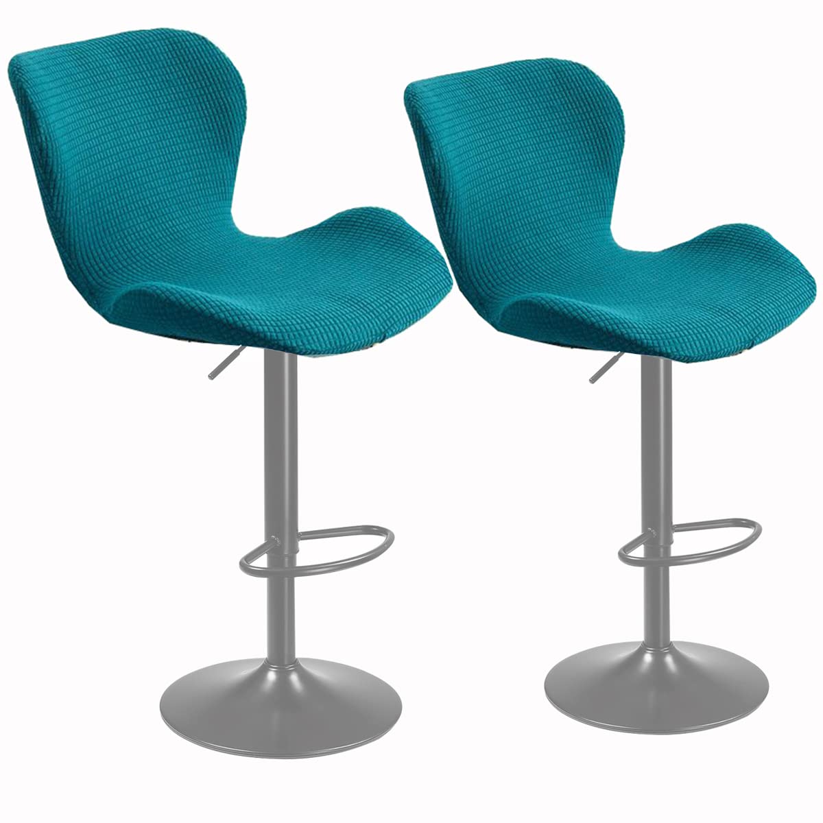XGANGM Bar Stool Chair Covers Set of 2 Low Back Chair Slipcovers Stretch Modern Kitchen Dinning Room Swivel Chair Covers Chair Protector for Bar Office Dining Chair,M,2PCS