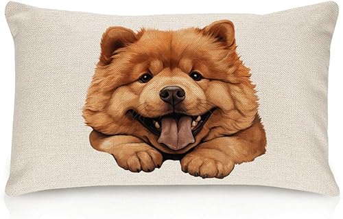 BESTORLOVE Chow Chow Throw Pillow Cover Lovely Dog Pillows Dog Mom Gift Throw Cushion Cover for Couch Sofa Home Decor Cotton Linen Pillow Cases for BESTORLOVE Chow Chow Throw Pillow Cover Lovely Dog Pillows Dog Mom Gift Throw Cushion Cover for Couch Sofa Home Decor Cotton Linen Pillow Cases for