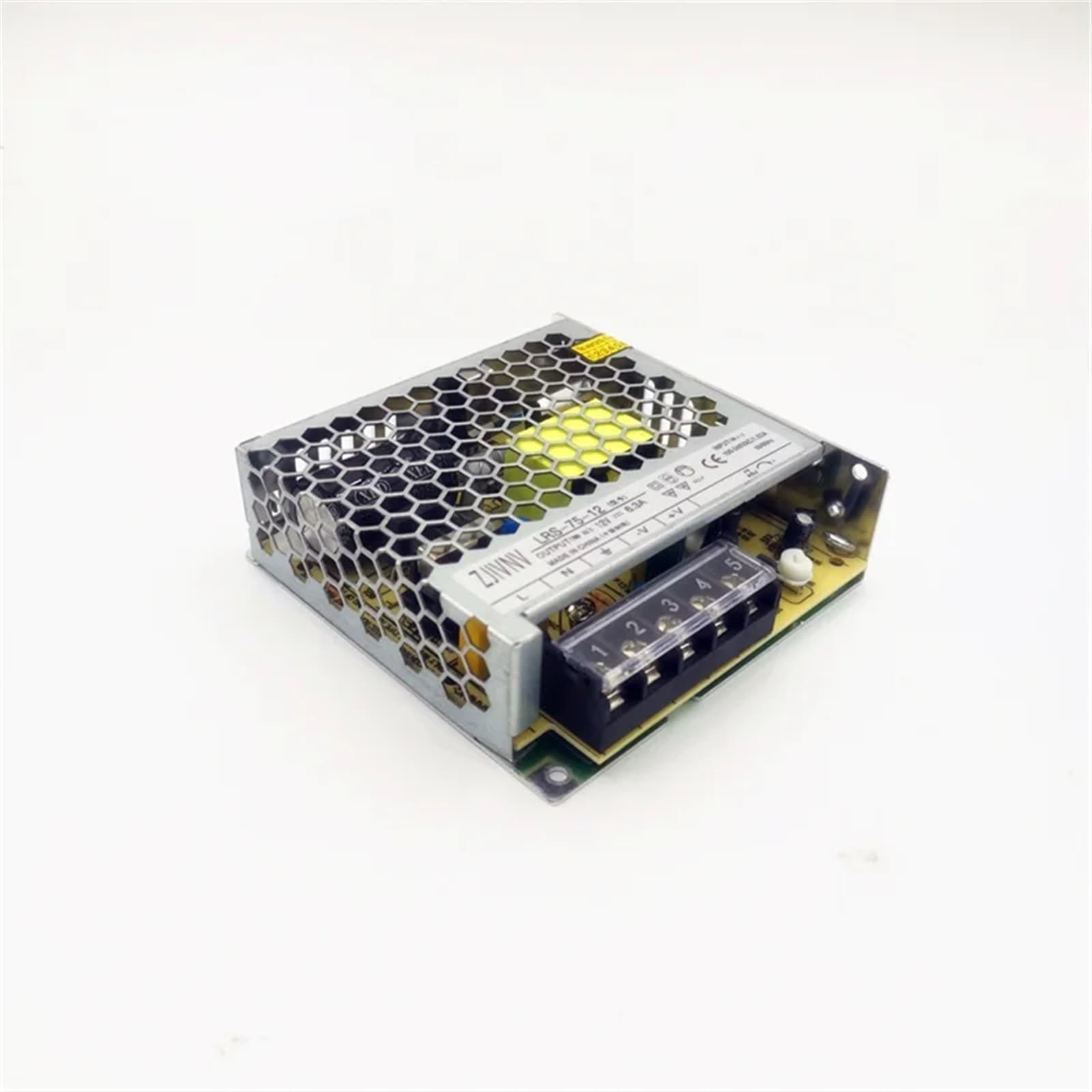 LRS-75-5v/12v/15v/24v/36v Alimentatore Switching a Uscita Singola con 14A/6A/5A/3,2A/2,1A(24V)