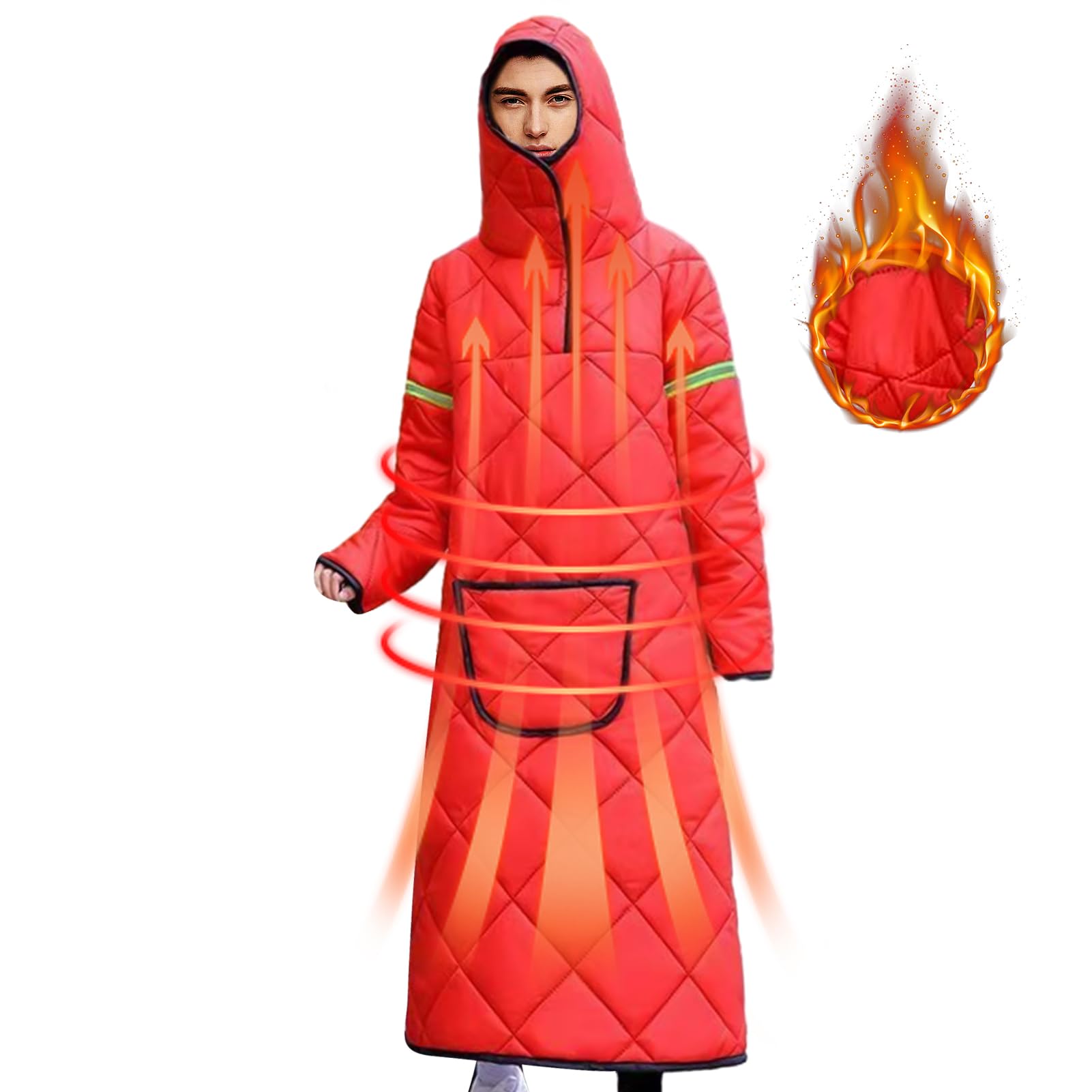 Jambière de scooter coupe-vent imperméable pluie cyclomoteur hiver rembourré épais maillot de cyclisme avec bandes réfléchissantes couverture de protection contre l'humidité pour toutes les motos et