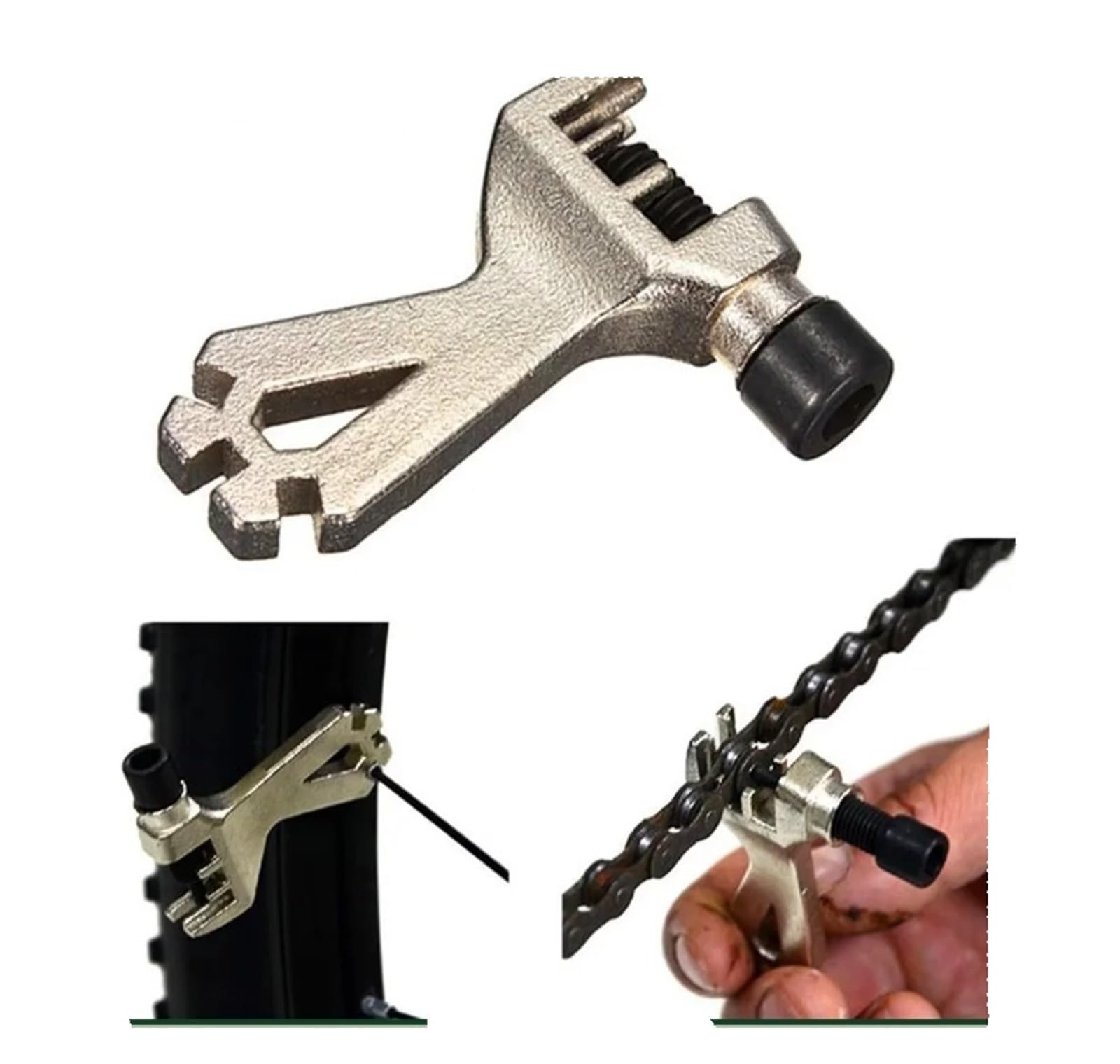Generisch Multifunktionaler Fahrrad-Kettenbrecher-Speichenschlüssel | Integriertes Multifunktionsdesign, geeignet for die tägliche Reparatur und Wartung von Mountainbikes und Rennrädern
