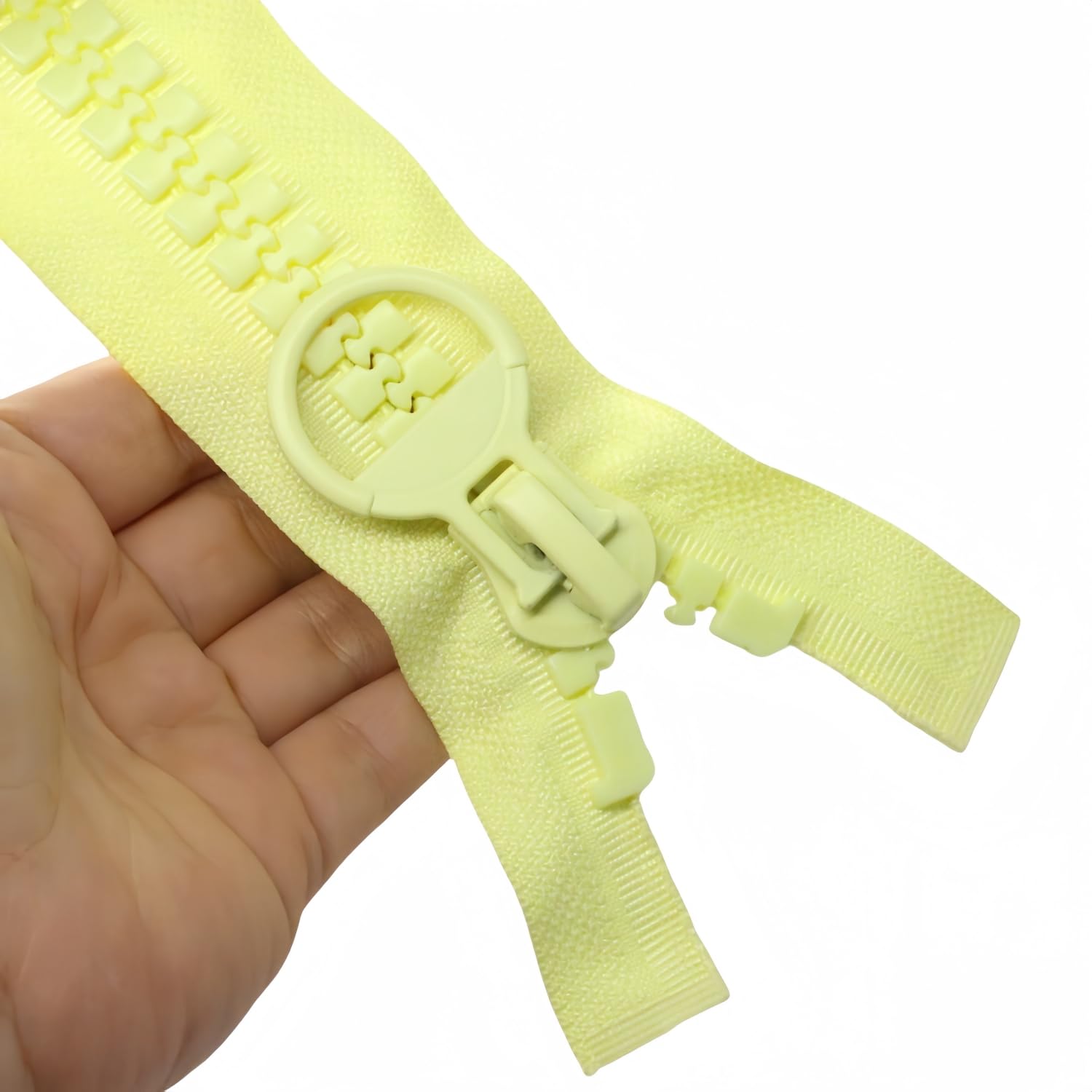 YaHoGa 24" #20 Super Large Separator Zippers Plastic Sew Tents Coats Overcoats Boat Cover Canvas Heavy Duty Giant 24" Yellow