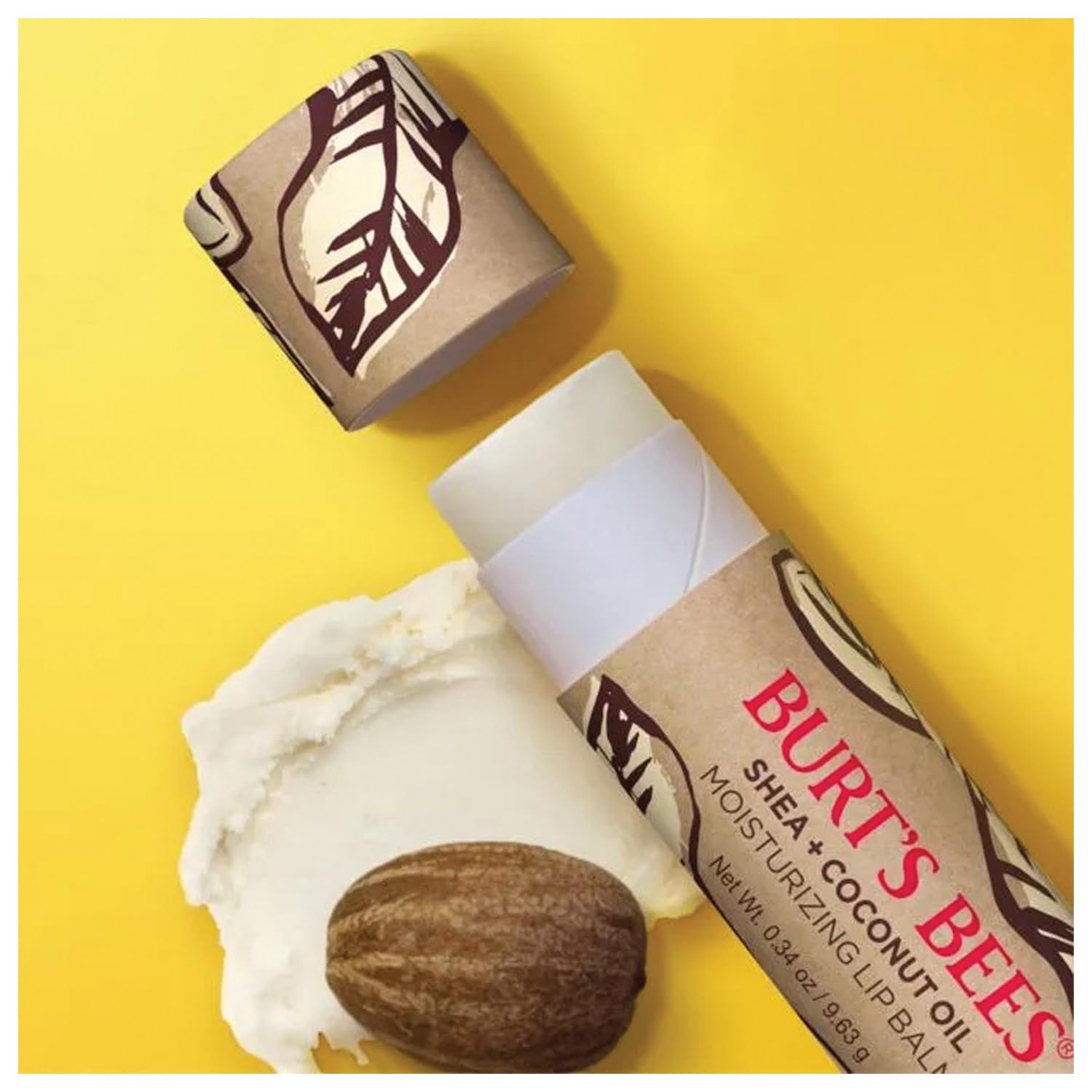 Burts Bees Shea & Coconut Oil Lip Balm, 0.34 Oz