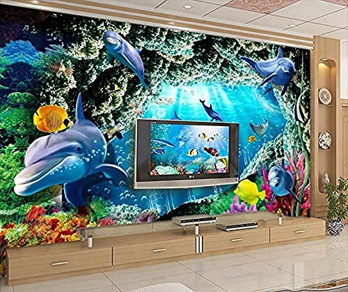 Delfino Del Mondo Subacqueo Di Vita Marina Della Caverna Del Mare...