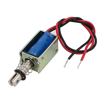 Aexit DC6V 1A Control electrical 10mm Stroke 5N Force Push Pull Type Frame DC Solenoid Electromagnet Magnet JF-0730