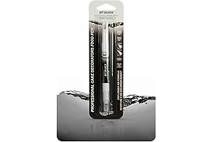 Edible Markers for Cookie Decorating: Rainbow Dust Professional Cake Decorators Food Pen Jet Black