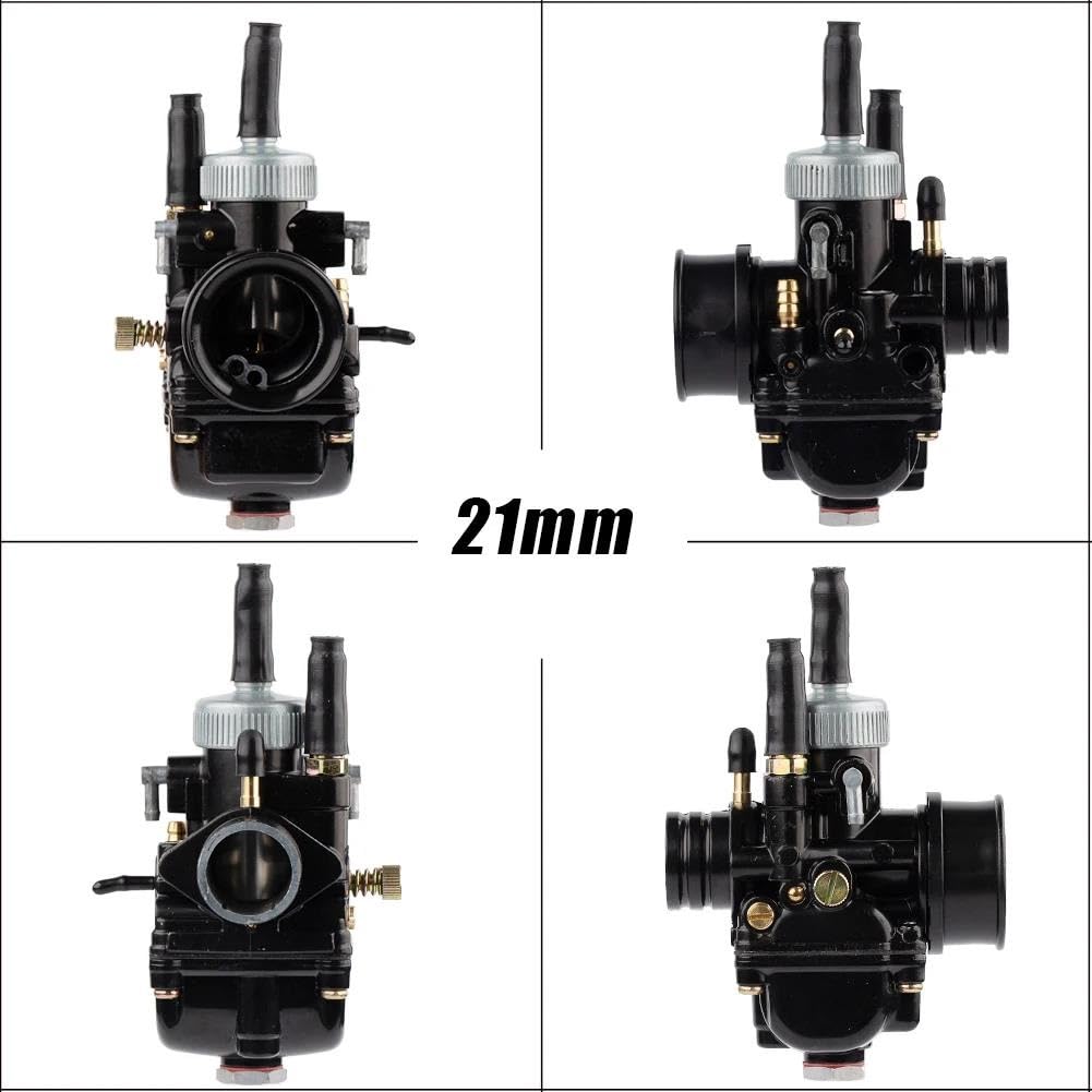 Carburatore Carburatore Per Dellorto PHBG Black Edition 17 19 21 Mm Per Piaggio 2 Tempi 50cc-100cc Ciclomotore Scooter PYPFQUMQGR(21mm)