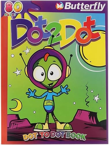 Butterfly Dot to Dot 80 Pages Book