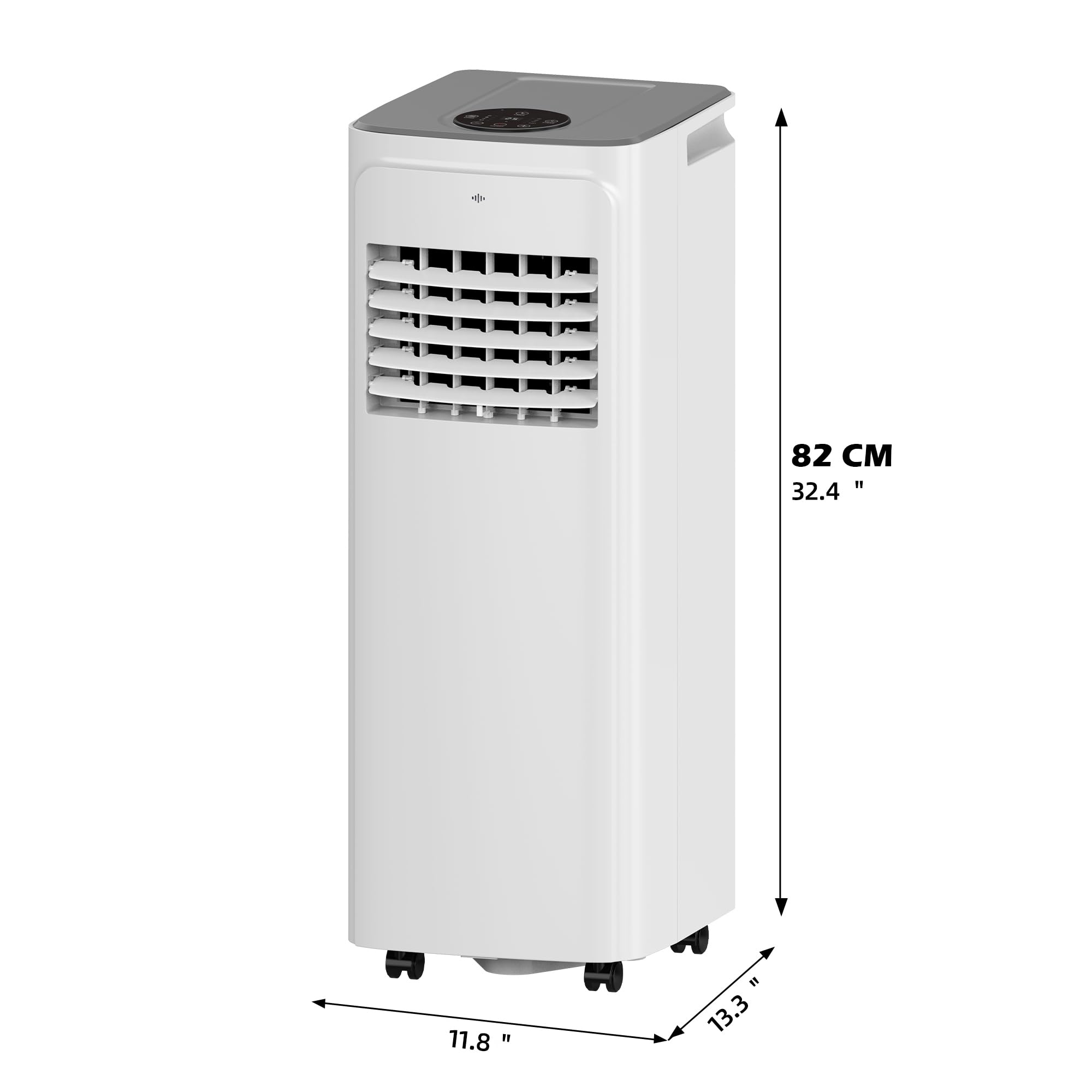 3-in-1 tragbarer Klimaanlage mit einer Leistung von 12.000 BTU – ELECCI Mobile Air Conditioning: Kühlfunktion, Entfeuchtung, Ventilatormodus für den Homeoffice-Bereich, Klimagerät mit 24-Stunden-Timer