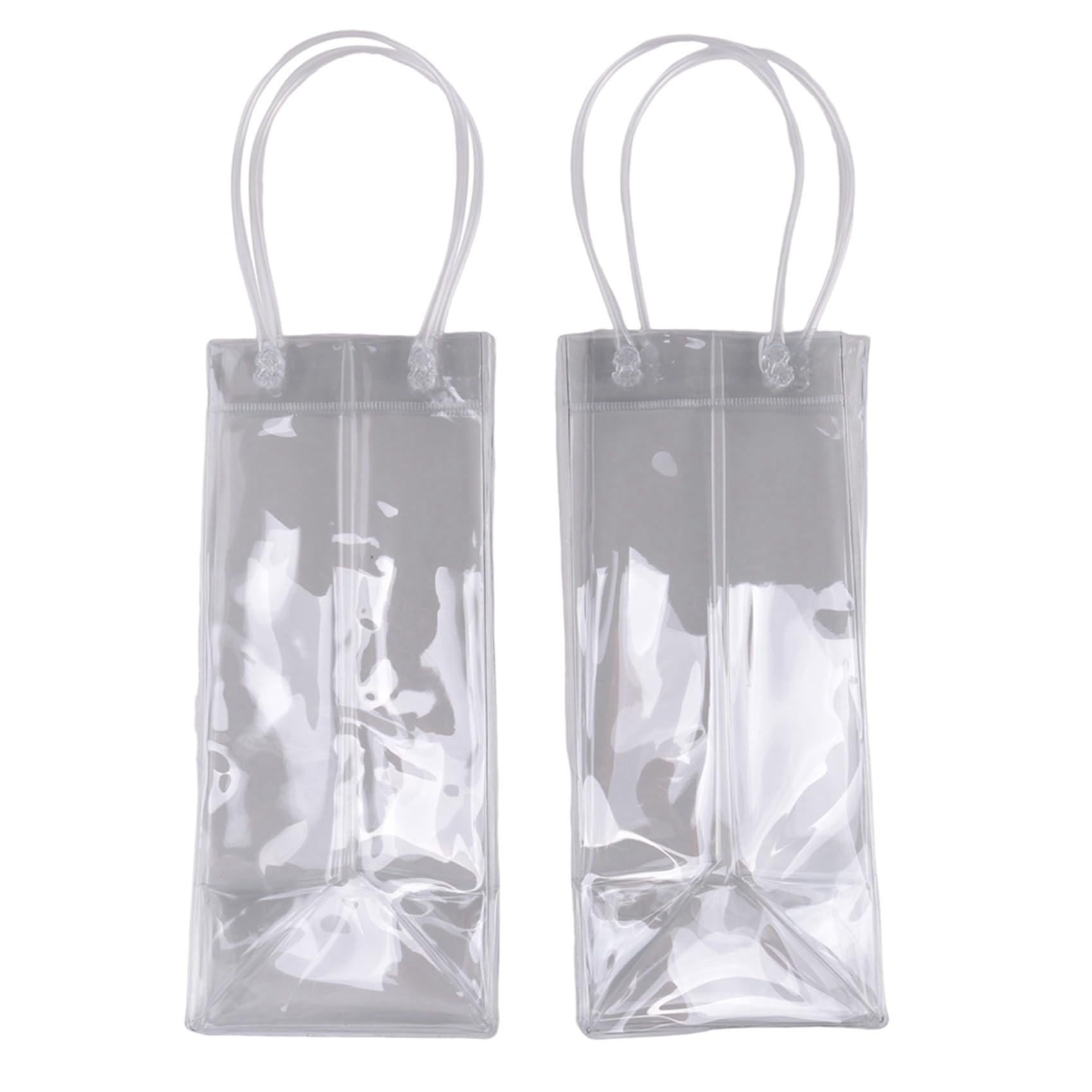 30 StüCk WeinküHlbeutel, Eisbeutel, Transparentes PVC, Tragbarer WeinflaschenküHler, Champagner-Eisbeutel mit