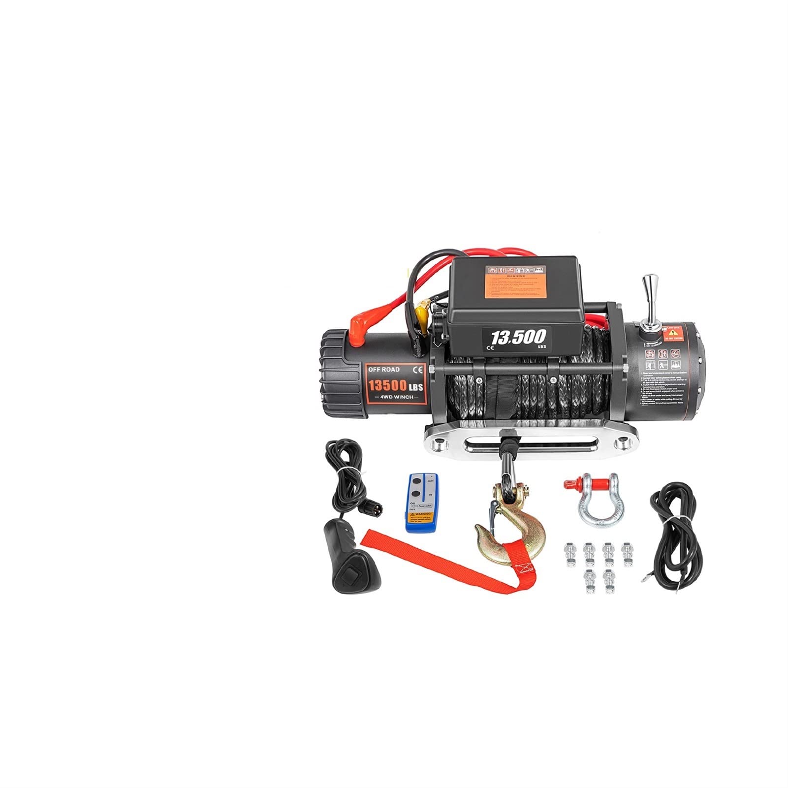 3000-1350 0lbs 12V Cabrestante eléctrico for cuerdas de remolques de automóviles sintheicos 4x4 Correa de remolque con control inalámbrico Canal de televisión británico Camión fuera de camino Más pote