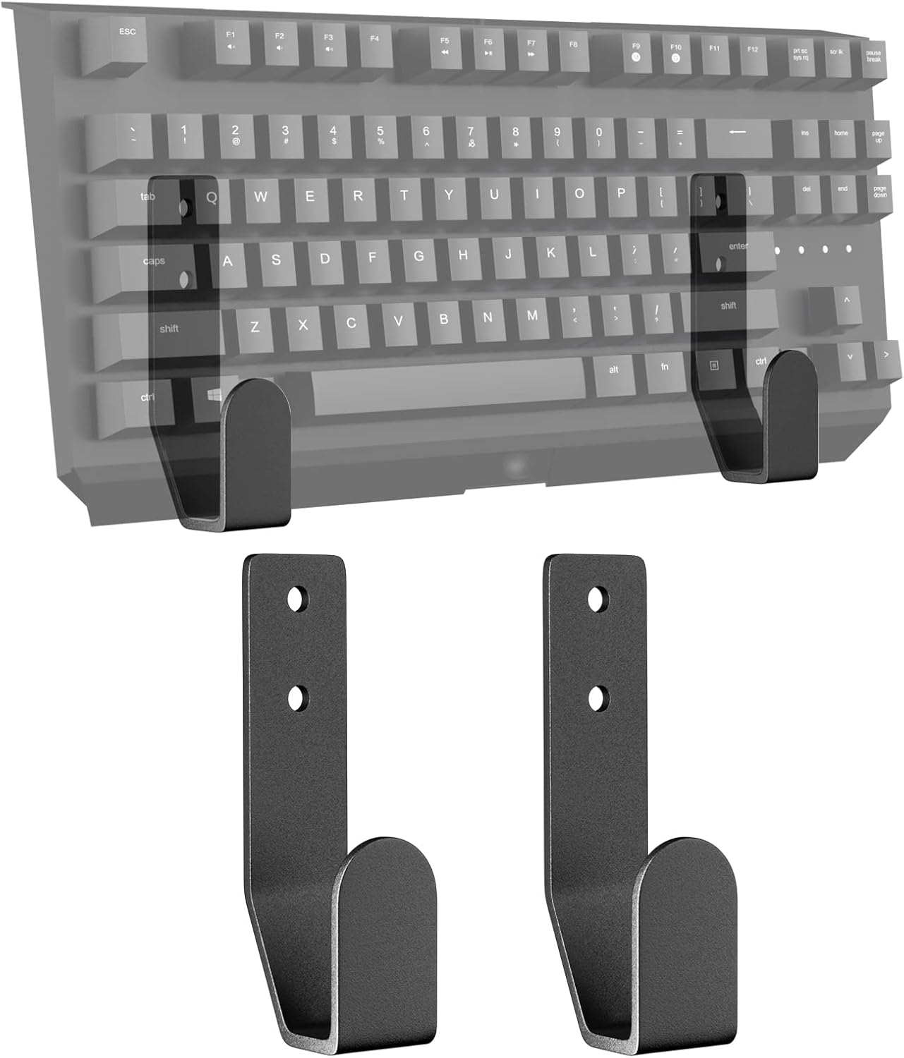 Keyboard Wall Mount Storage,Metal Wall Hanger Rack with