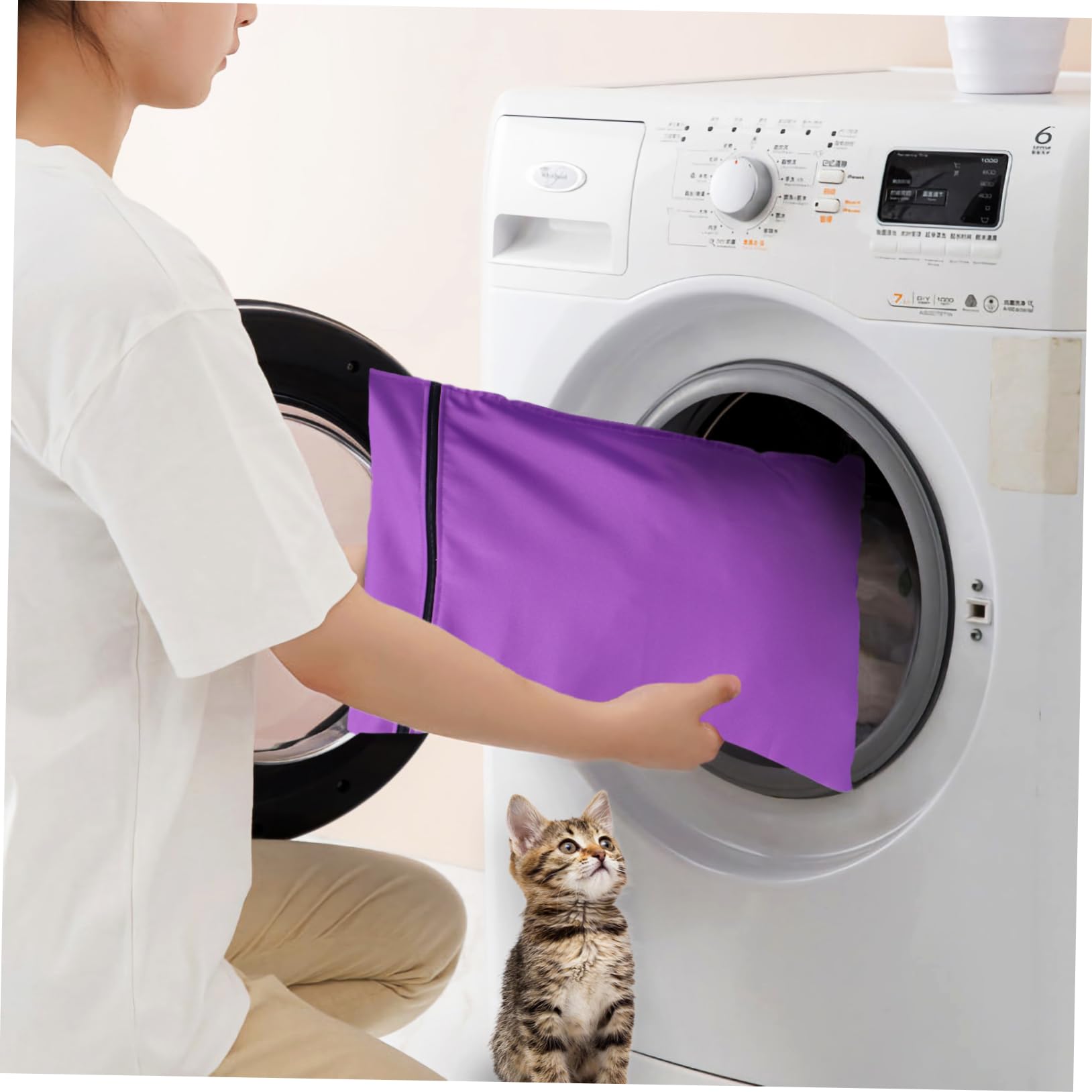 Zerodeko 2stücke Pet Waschbeutel Für Hunde Vielseitige Wäschesäcke Aus Feinem Netzmaterial Für Waschmaschine Zur Aufbewahrung Von Kleidung Und Spielzeug Langlebig Und Praktisch Für