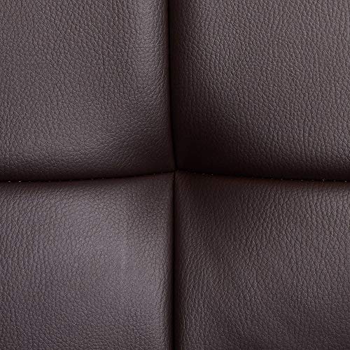 Studio 55D Trek Chrome Butaco Giratorio Ajustable 32 3/4" Alto con Cojín Tapizado en Cuero Sintético Espresso Marrón y Respaldo para Cocina o Isla miniatura 7