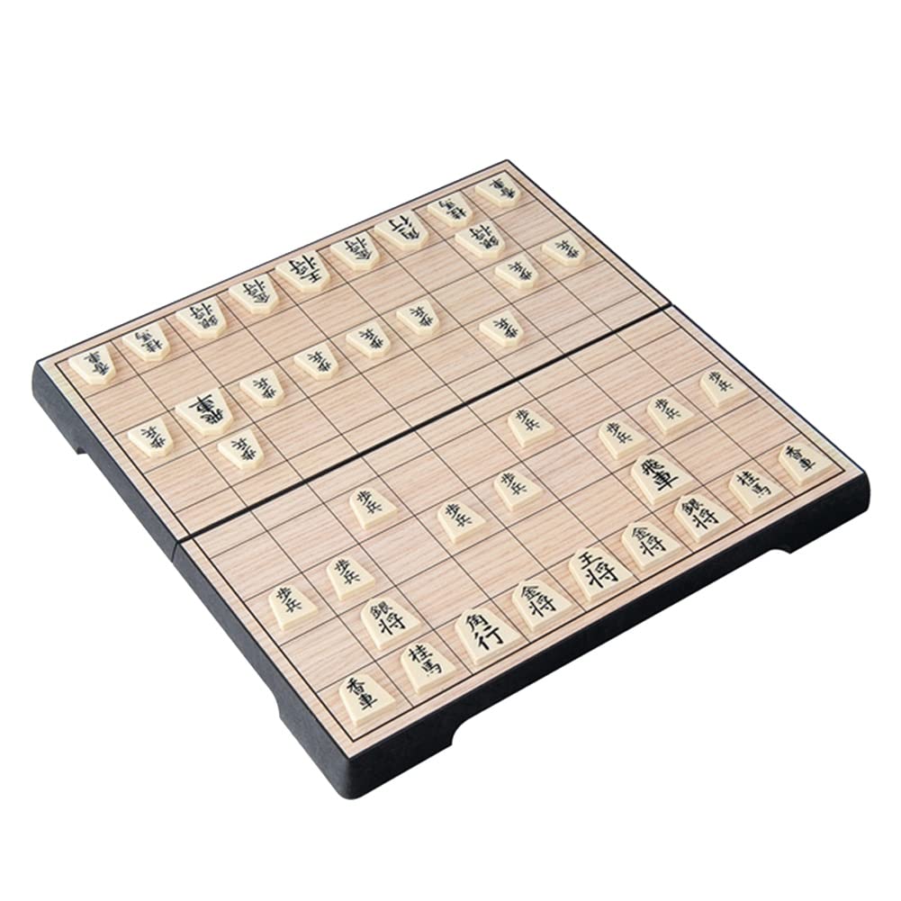 RonlokJapan Shogi Magnetic Chess Travel Foldable Japanese Chess Game Board Game Intelligence Toy Chess Game