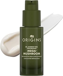 Origins Mega-Mushroom Restorative Skin Concentrate Serum | Visibly Reduces Redness & Strengthens Skin's Barrier | With Reishi Mushroom, 1 Fl Oz