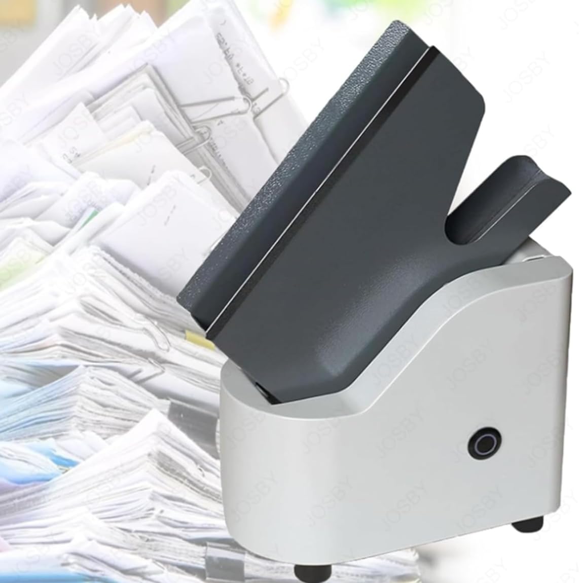 SBCGFY 10W Automatic Paper Sorting Machine, 18000R/Min Desktop Paper Jogger, 50Mm Single Bin, For Aligns And Separates Envelopes, Cards