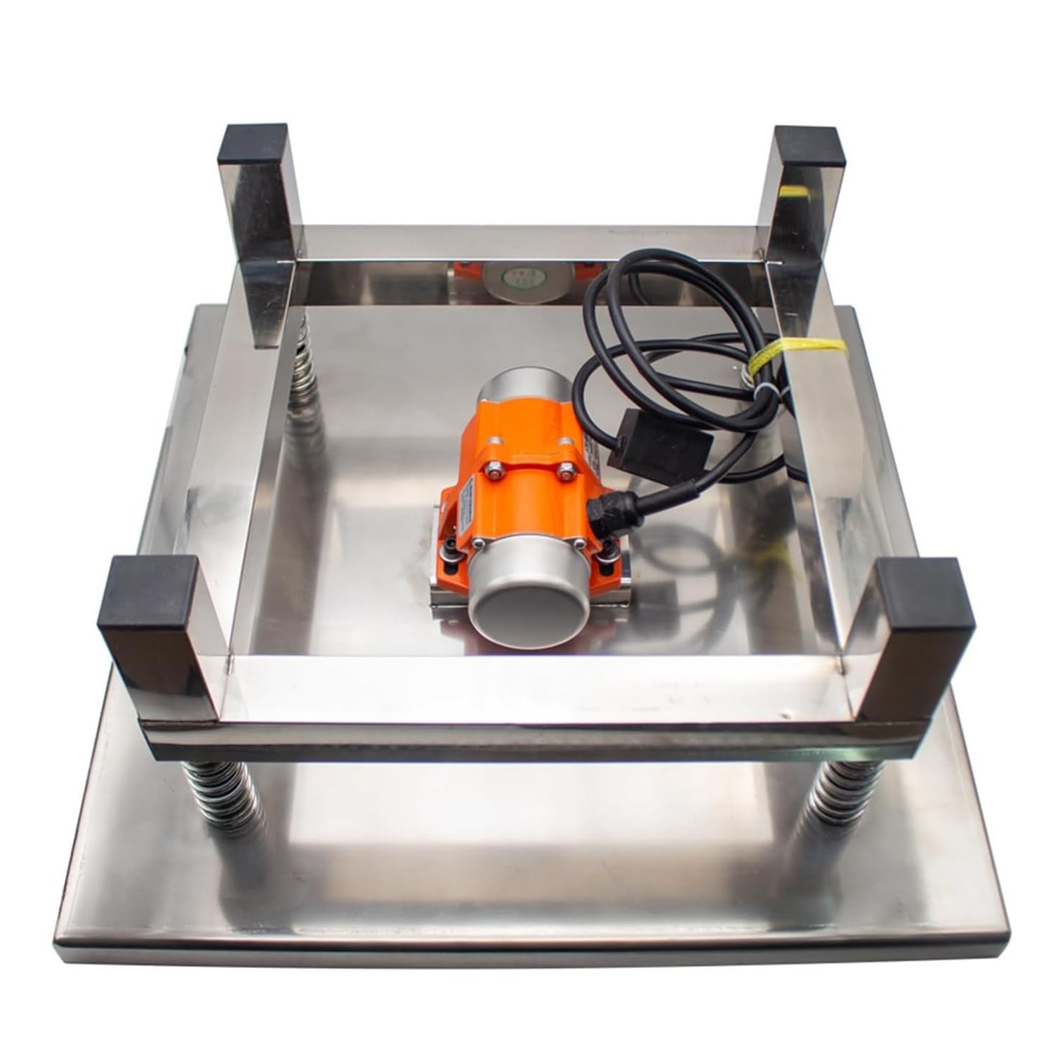 LINCYS Kleiner Beton-Rütteltisch, Betonschüttler, Vibrationsprüfstand-Testblock, Edelstahl-Mini-Vibrationsprüfstand 3000 U/Min Zum Entfernen Von Blasen Und Schütteln des Niederschlags,35 * 35cm