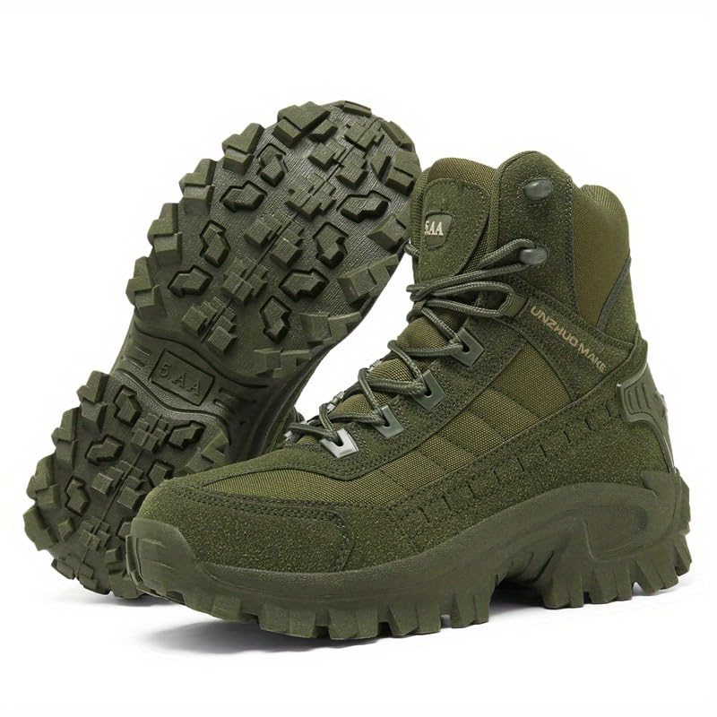 High-Top Hiking Boots for Adventures Men's High-Top Hiking Boots - Durable, Non-Slip, Lace-Up for Outdoor Adventures & Sports4