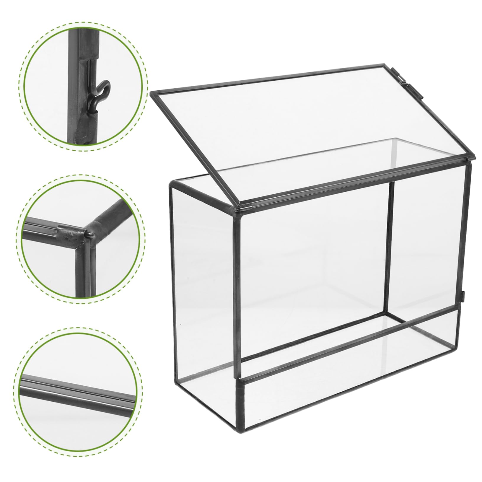 Terrarium in Vetro Geometrico per Piante, Decorazione Tavolo